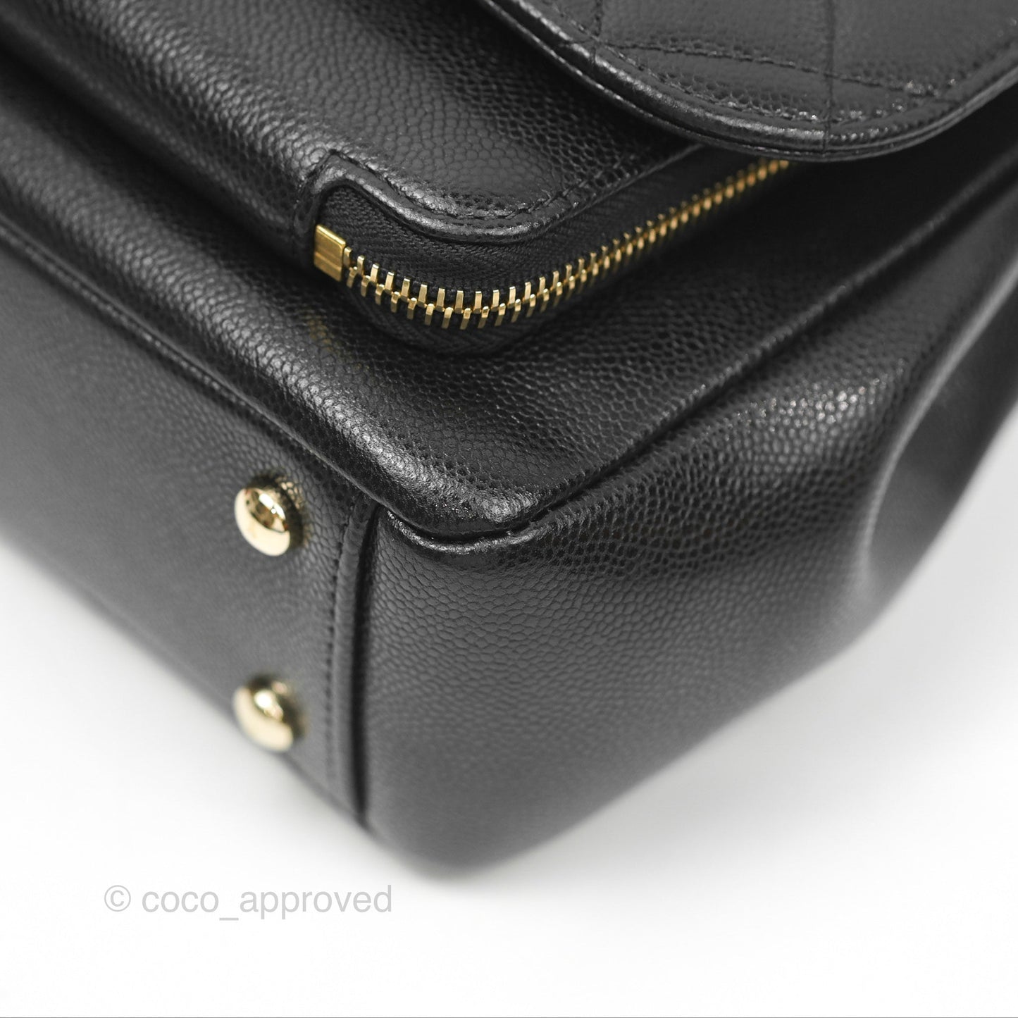 Chanel Quilted Medium Business Affinity Flap Black Caviar Gold Hardware