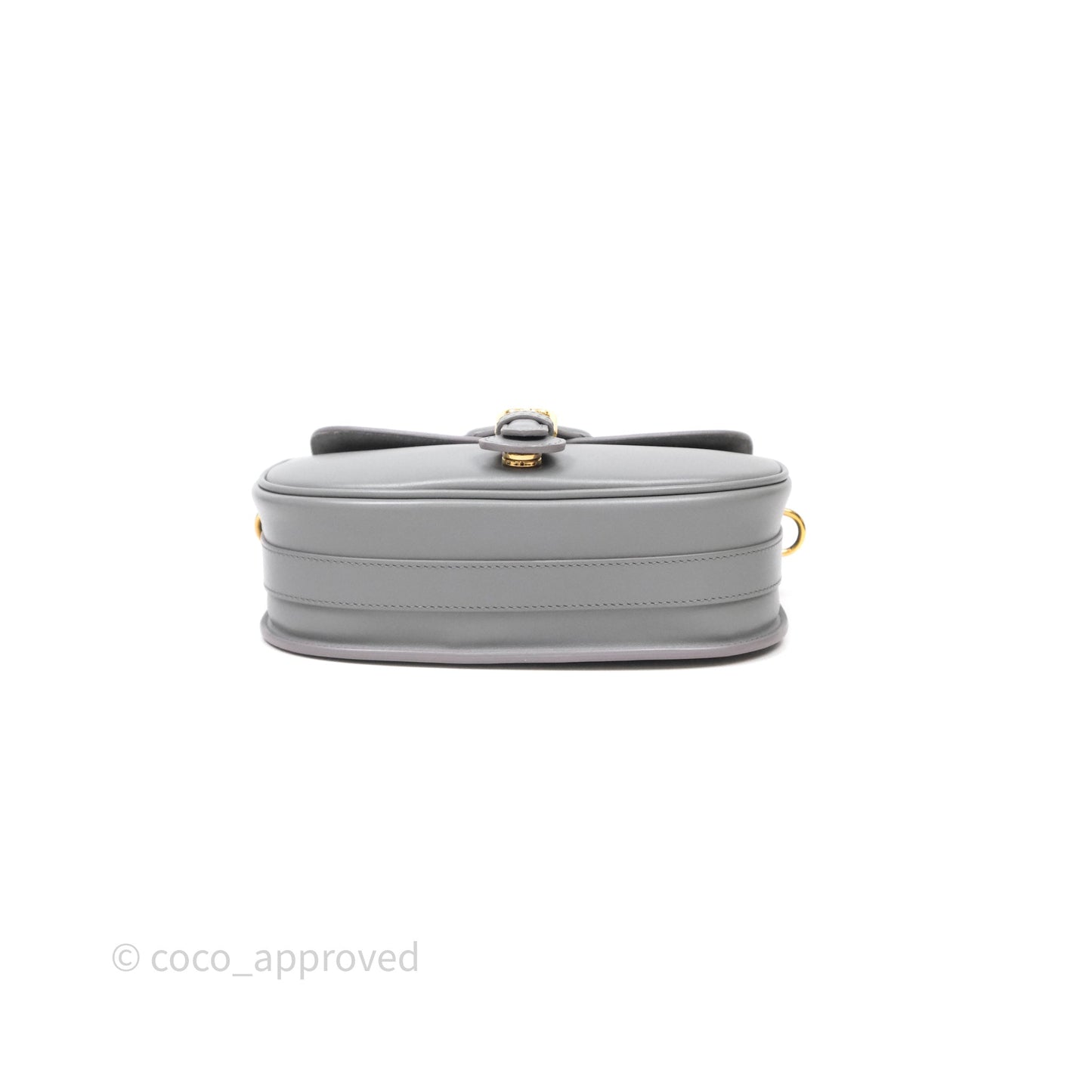 Christian Dior Medium Bobby Flap Grey Box Calfskin