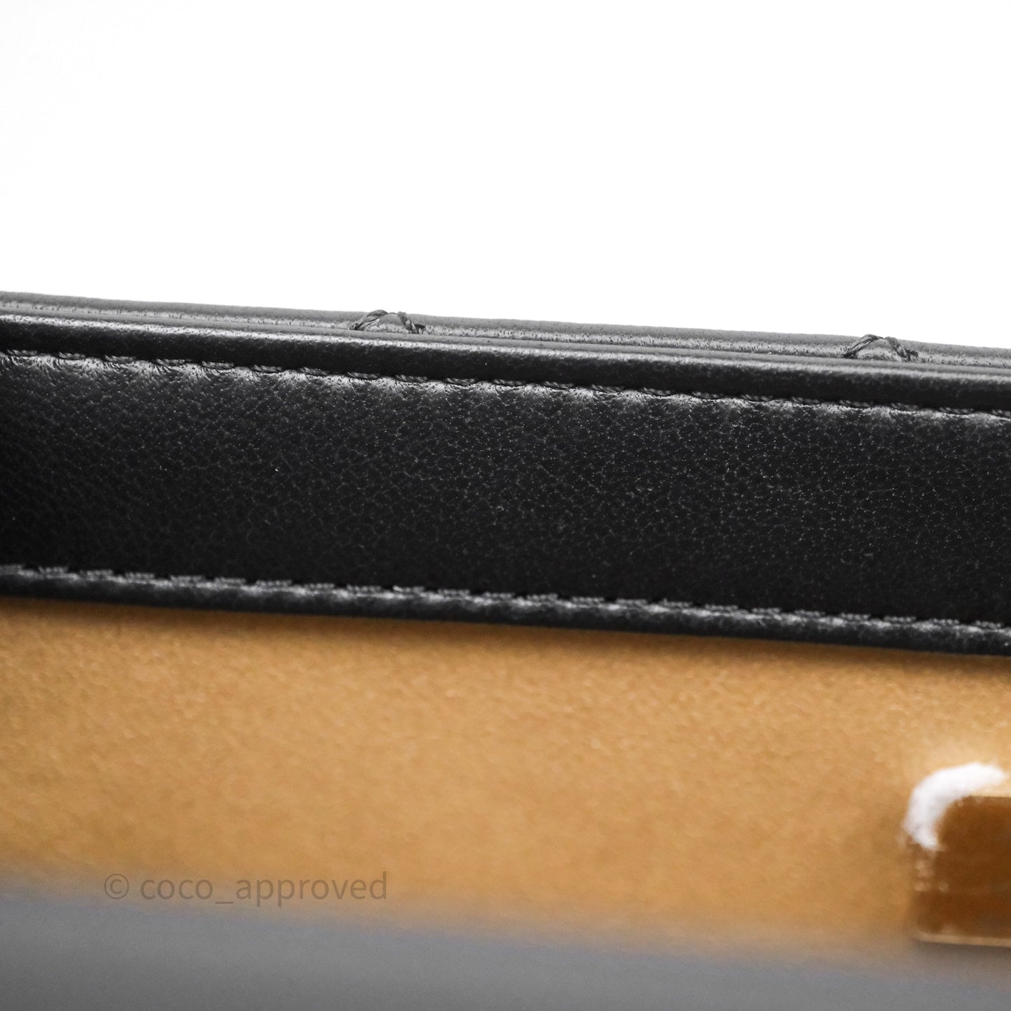 Chanel Mini Rectangular Flap with Camellia Adjustable Chain Black Lambskin Aged Gold Hardware