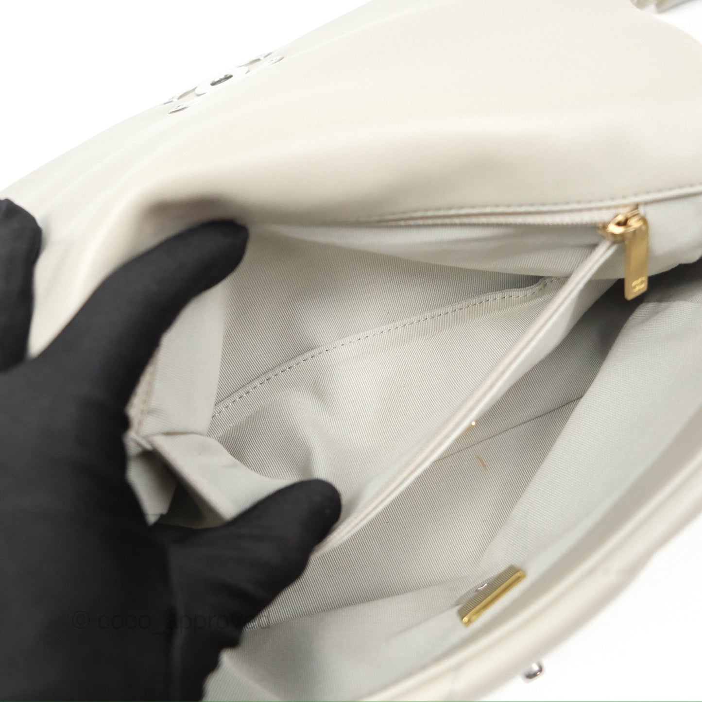Chanel 19 Small Sage Green Mixed Hardware