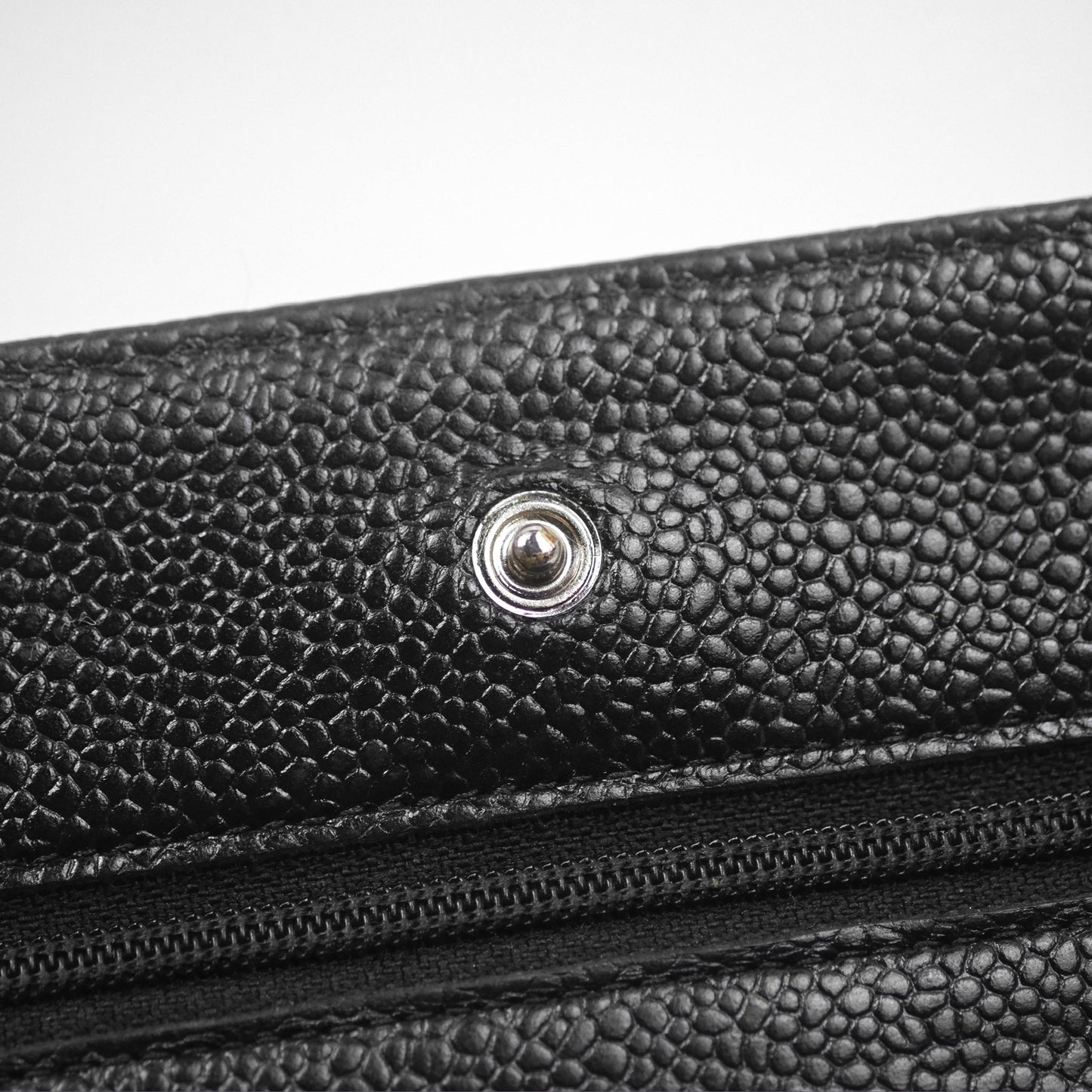 Chanel Quilted Classic WOC Black Caviar Silver Hardware