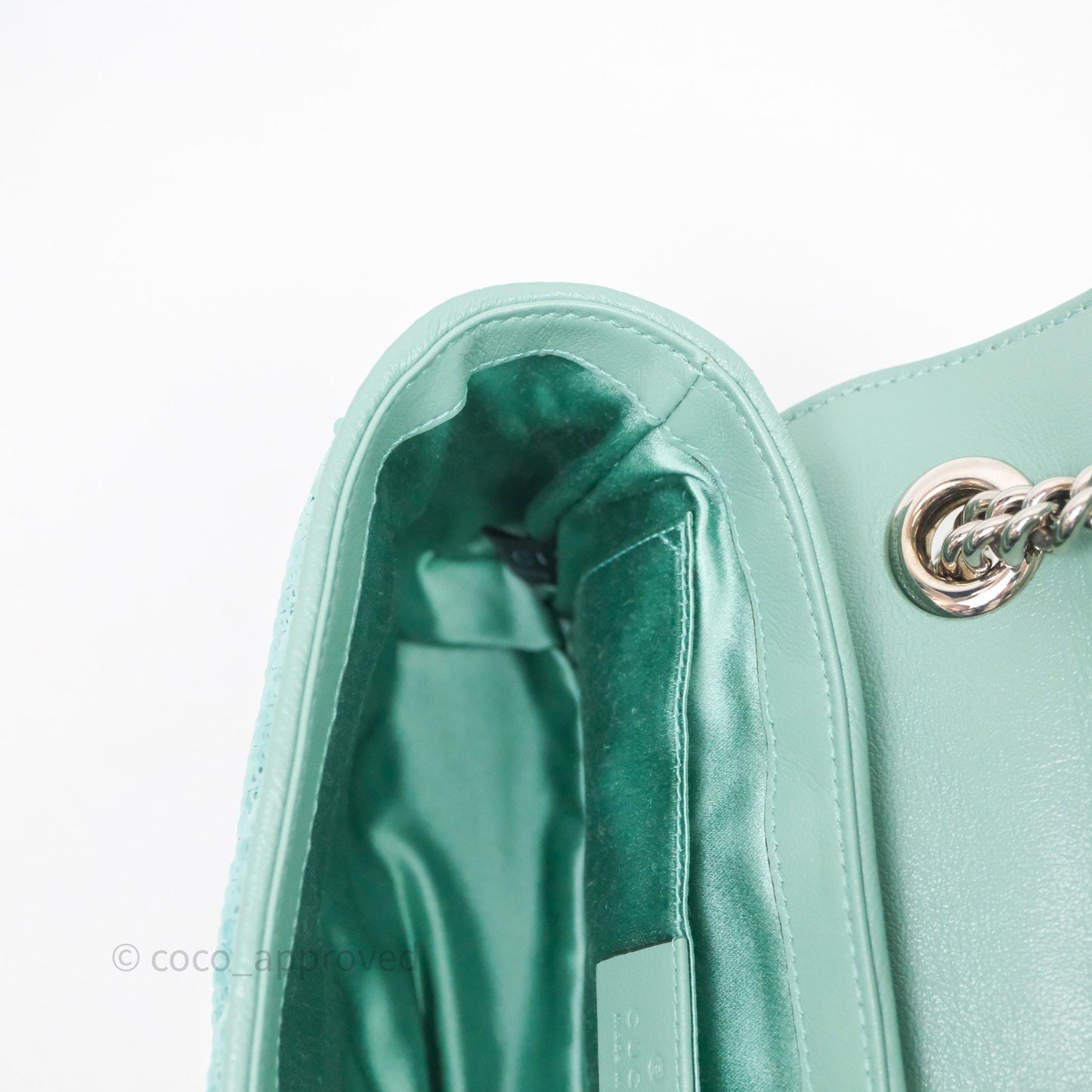 Gucci Mini Marmont Small Sequin Silver Hardware
