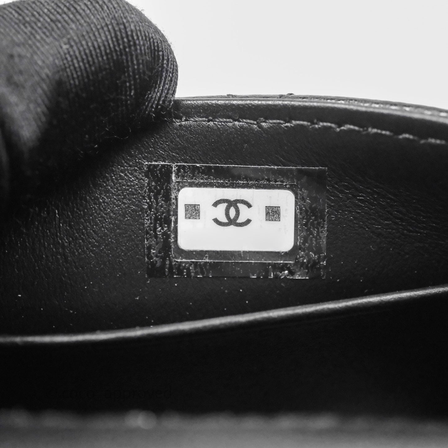 Chanel Nano Coco Handle Clutch Quilted Black Caviar Gold Hardware