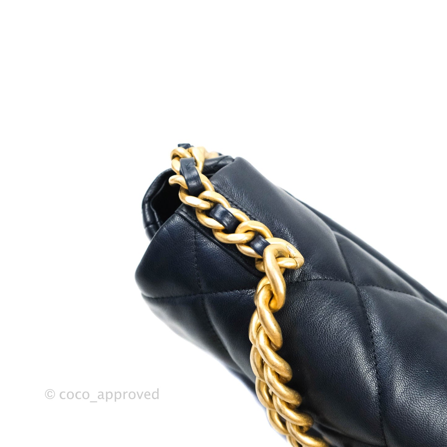 Chanel 19 Medium Navy Mixed Hardware Goatskin