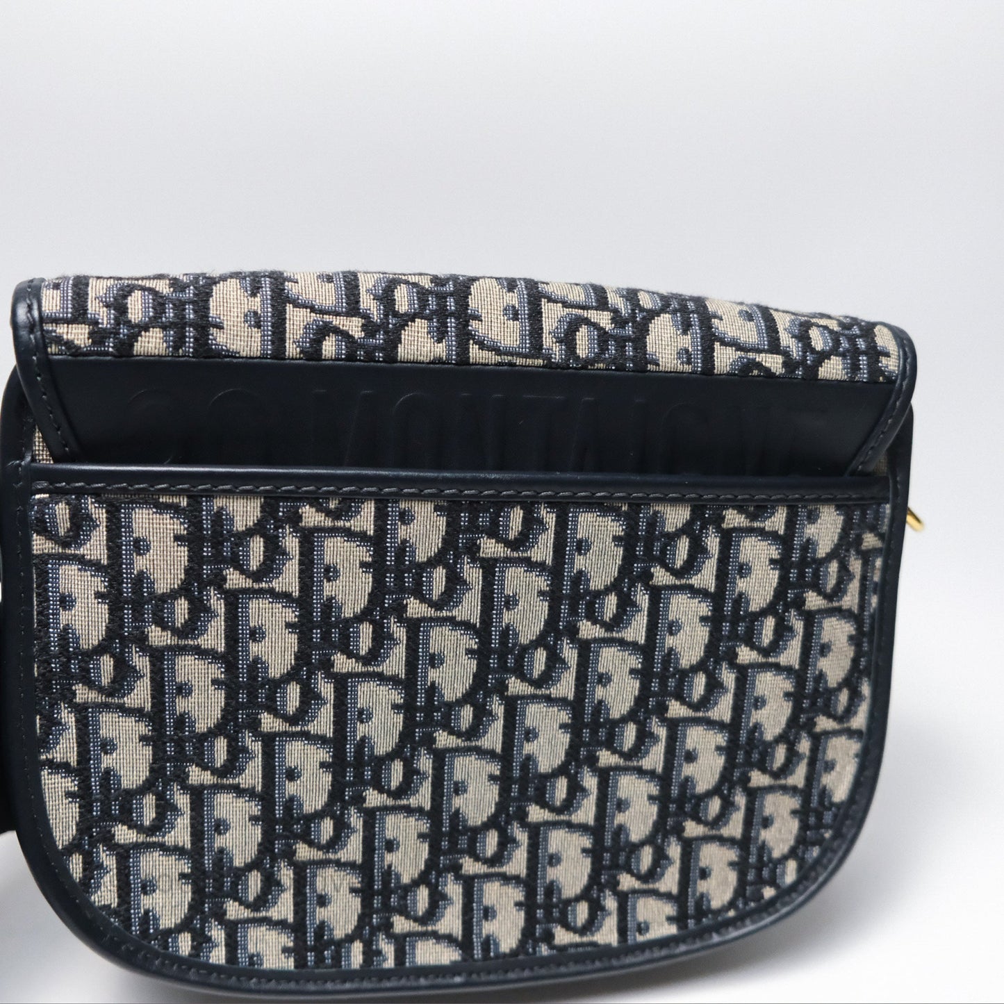 Christian Dior Medium Bobby Bag Blue Oblique Jacquard Canvas