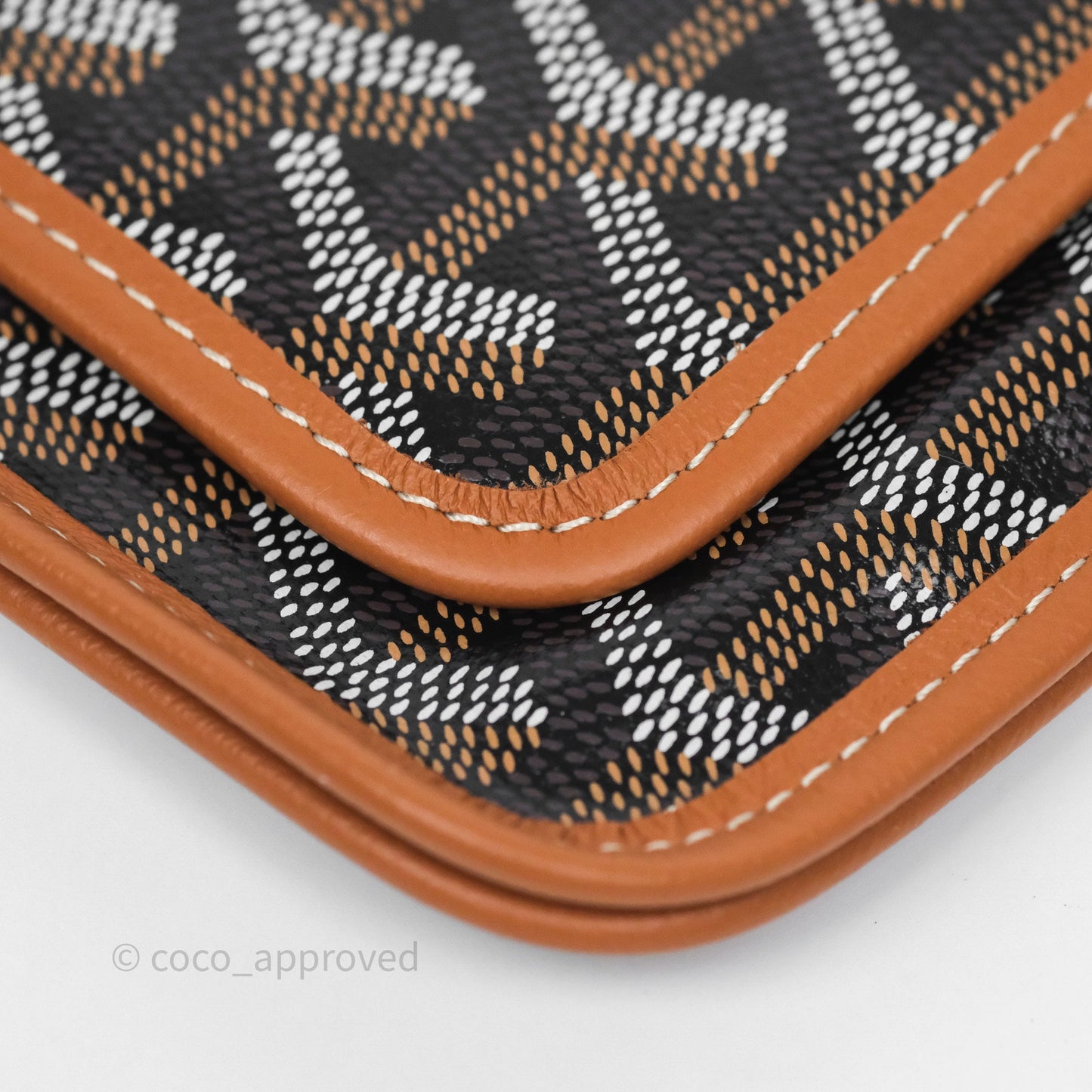 Goyard Plumet Pocket Wallet Tan Black