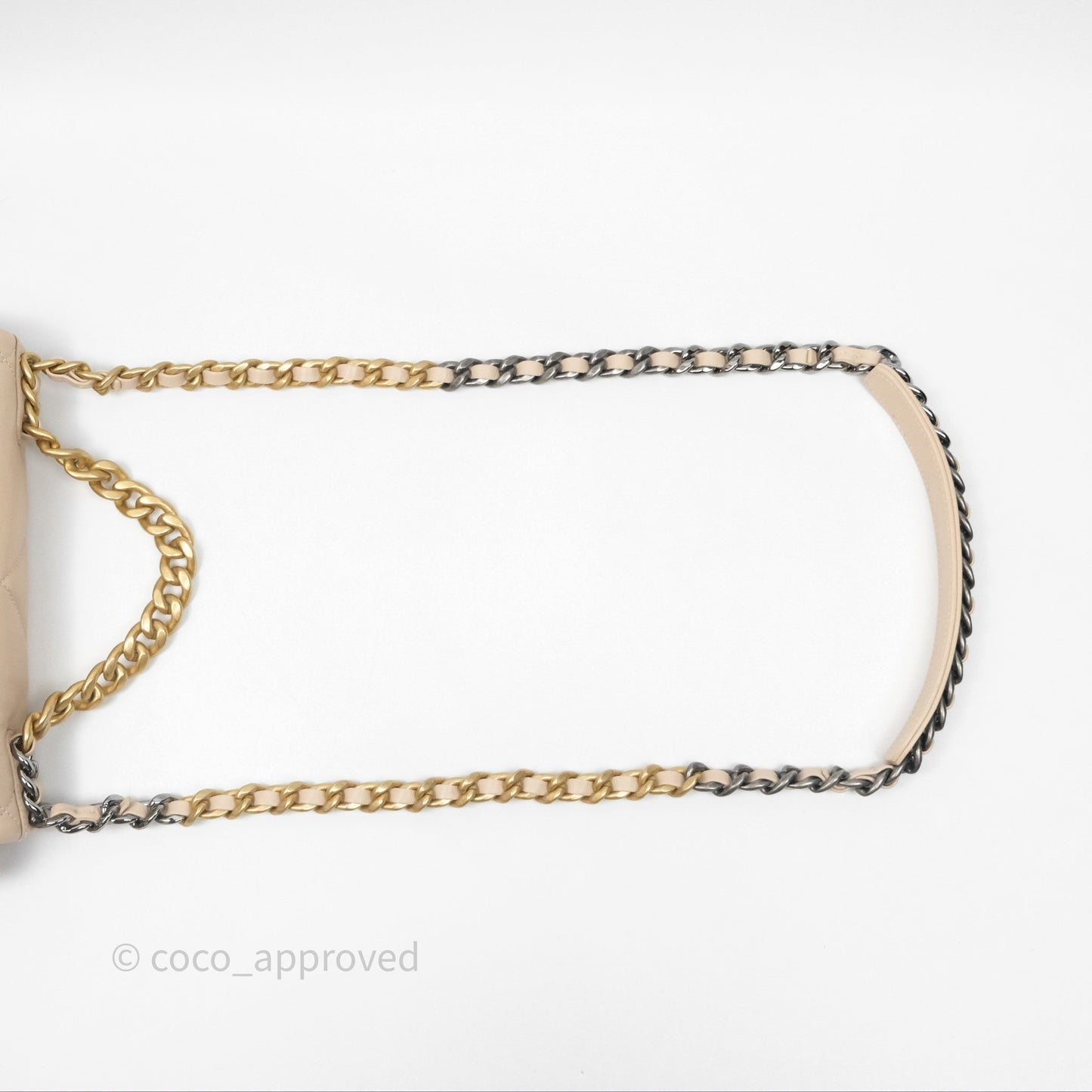 Chanel 19 Small Beige Mixed Hardware