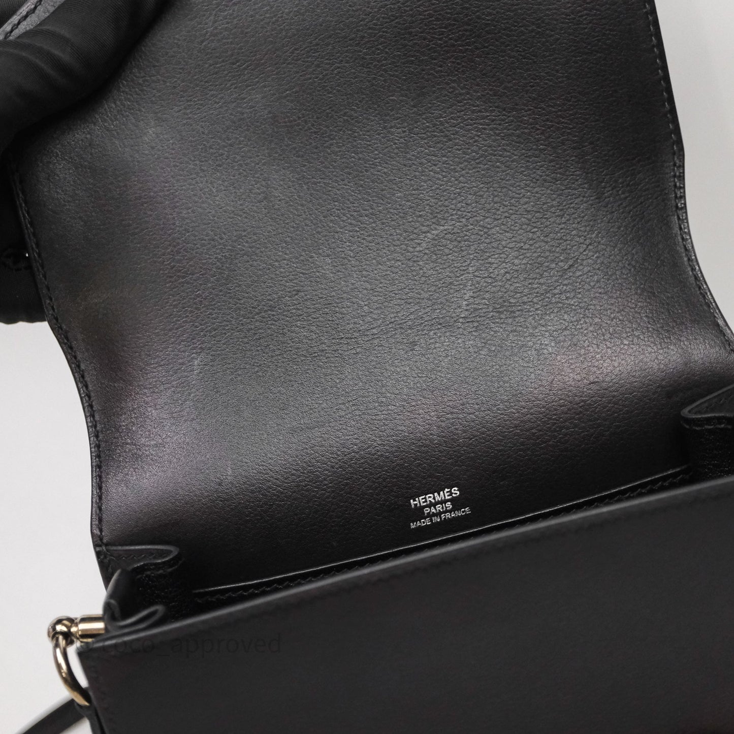 Hermès Roulis Mini 18 Black Noir 89 Palladium Hardware
