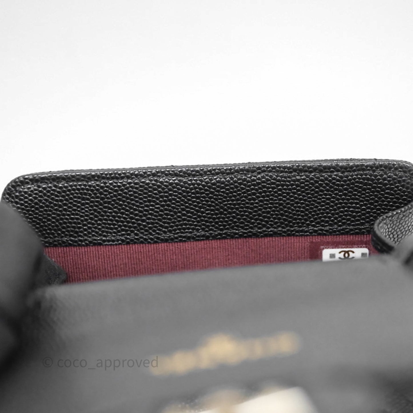 Chanel Quilted Mini Wallet on Chain WOC Black Caviar Gold Hardware