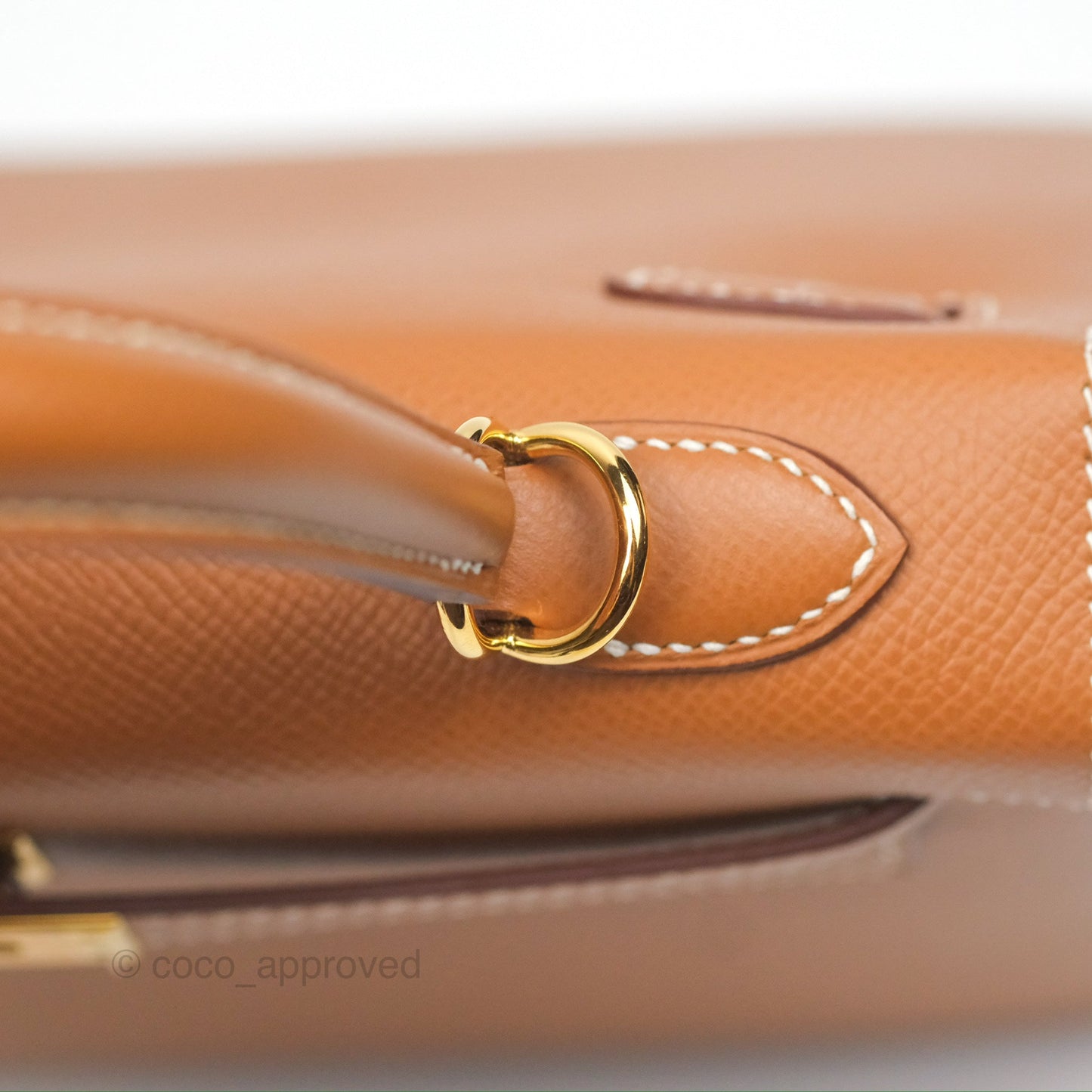 Hermès Kelly 25 Sellier Gold Epsom Gold Hardware