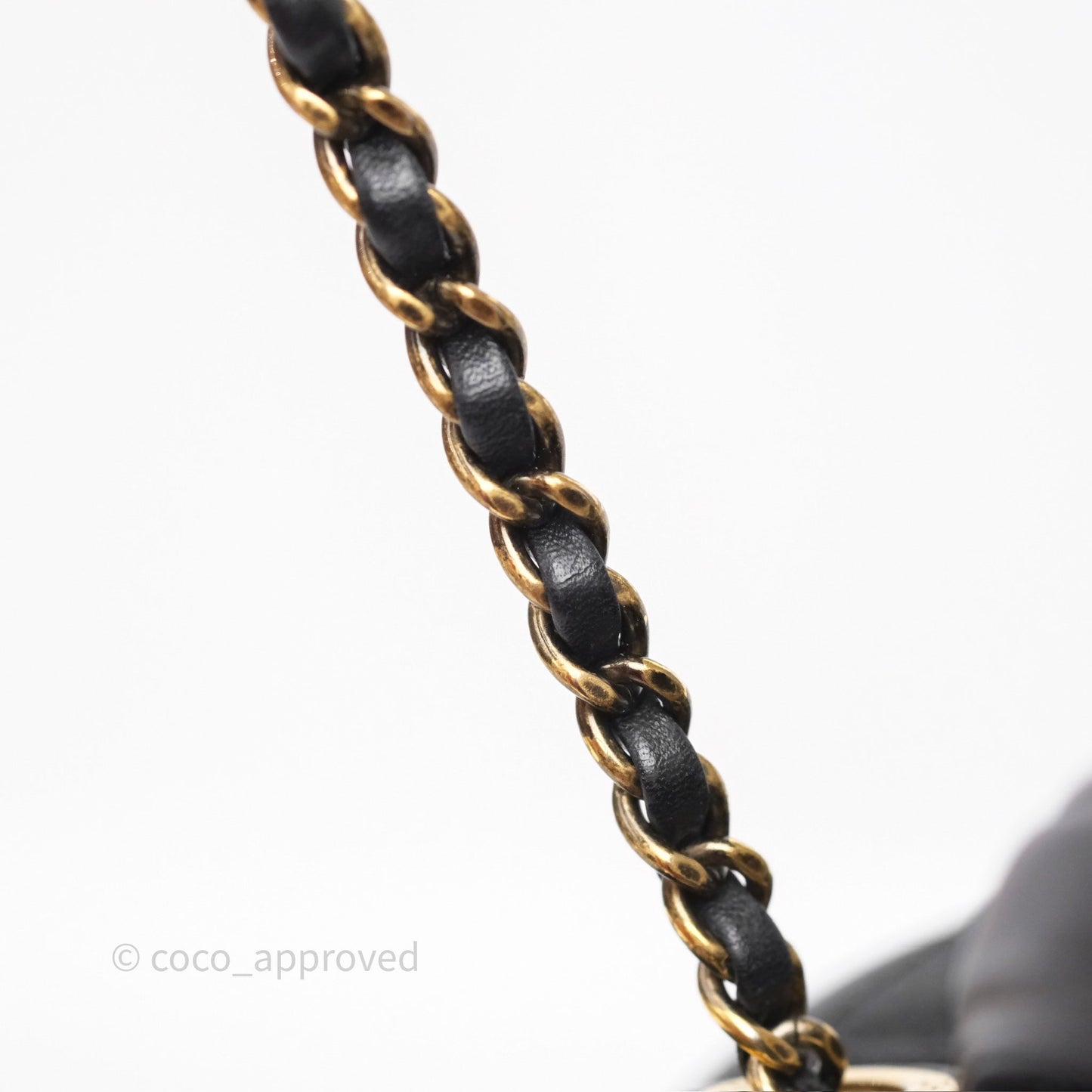 Chanel Coco Curve Vanity Black Calfskin & Goatskin Antique Gold Hardware