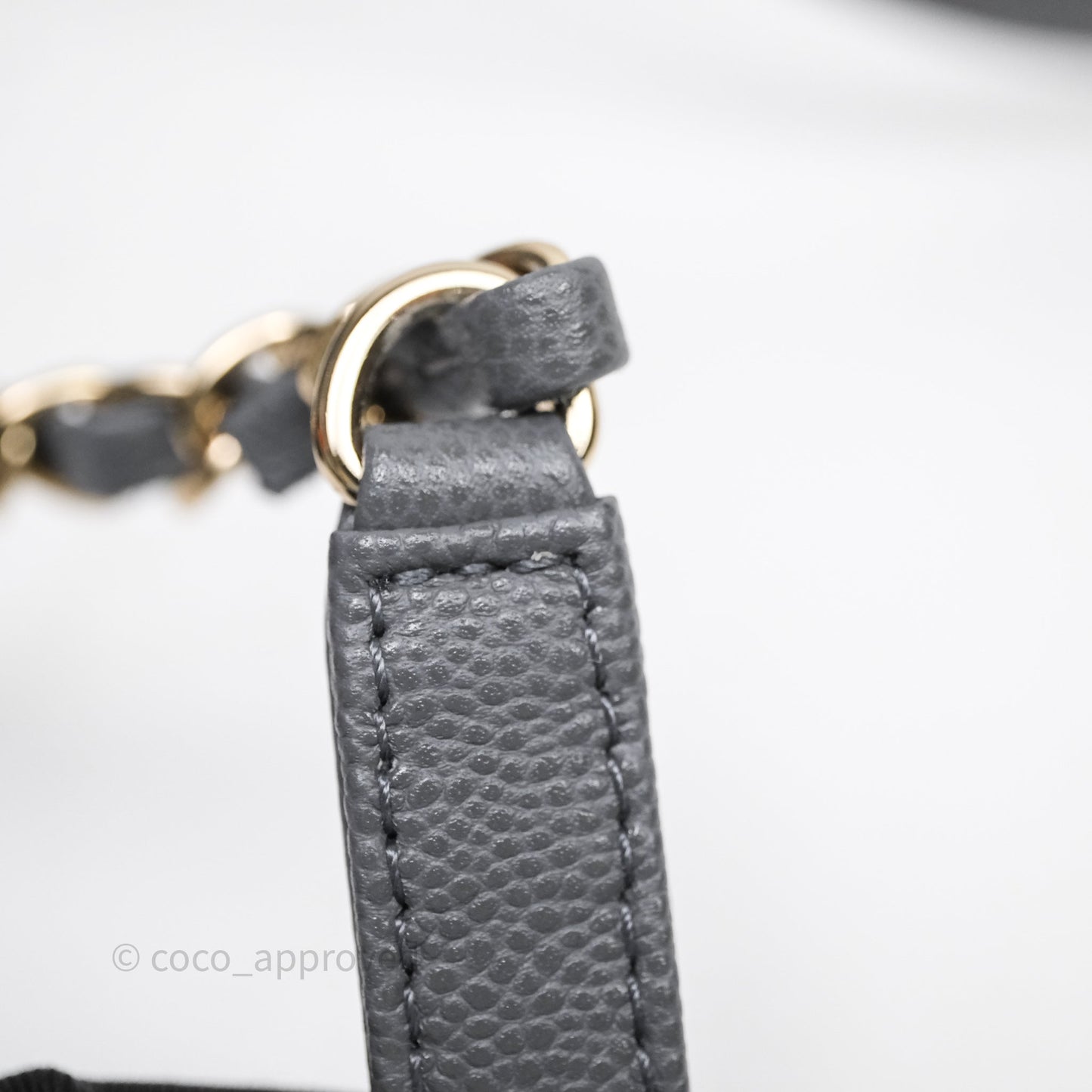 Chanel Small Duma Backpack Dark Grey Caviar Gold Hardware 23K
