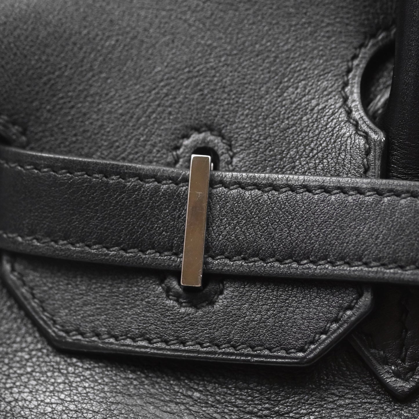 Hermès Birkin 30 Noir 89 Evergrain Palladium Hardware