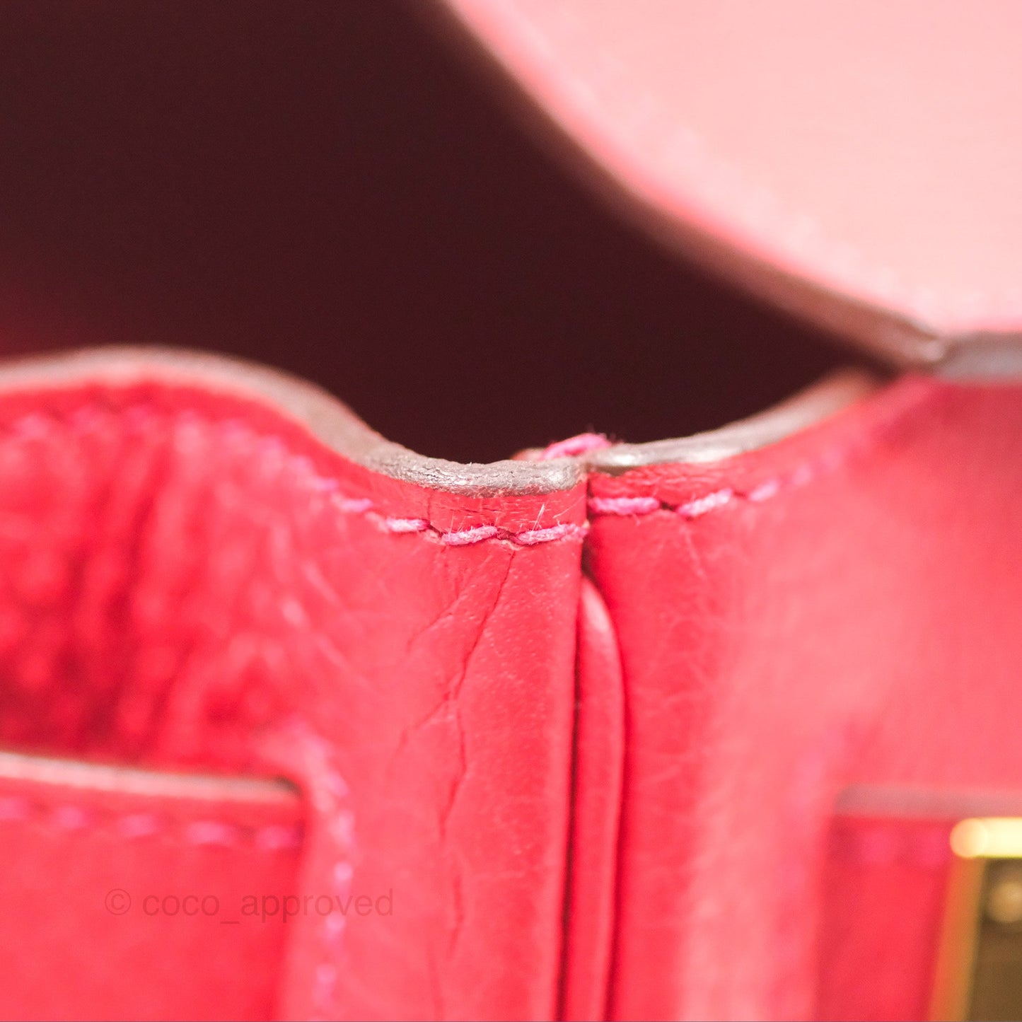 Hermès Kelly 28 Retourne Rouge Tomate S5 Clemence Gold Hardware