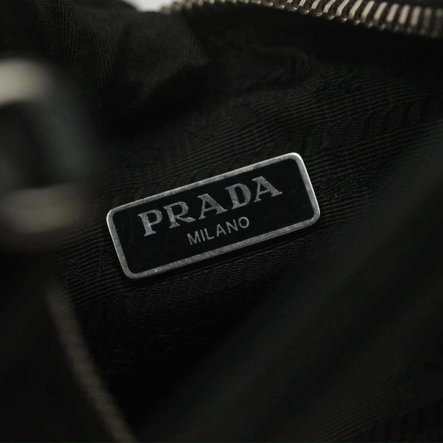 Prada Re-Edition 2005 Nylon Mini Bag Black Silver Hardware