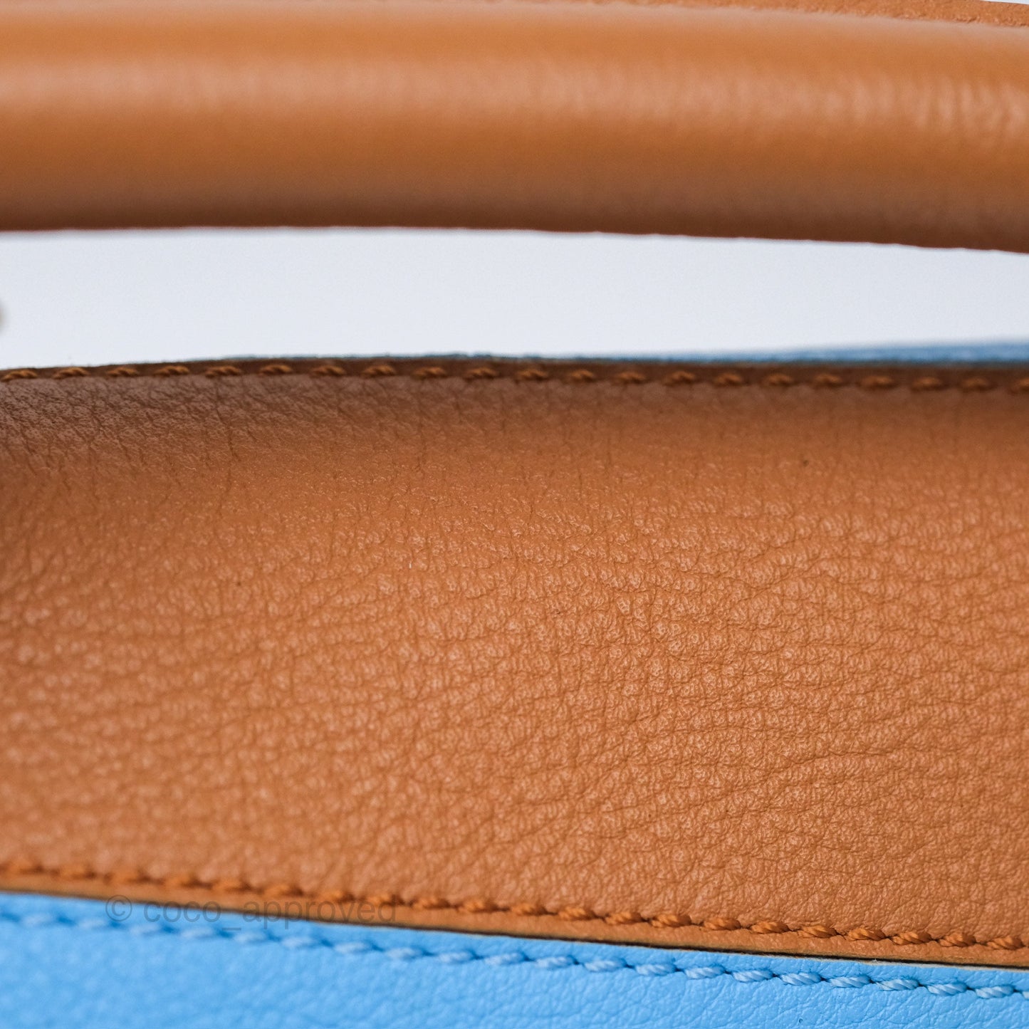 Loewe Small Rugby Puzzle Blue Tan Calfskin