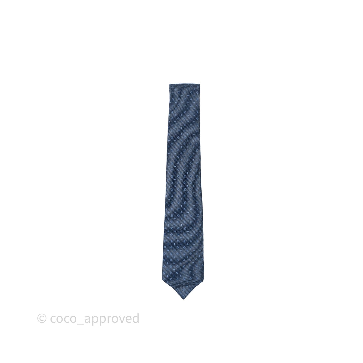 Louis Vuitton Monogram Classic Tie Blue