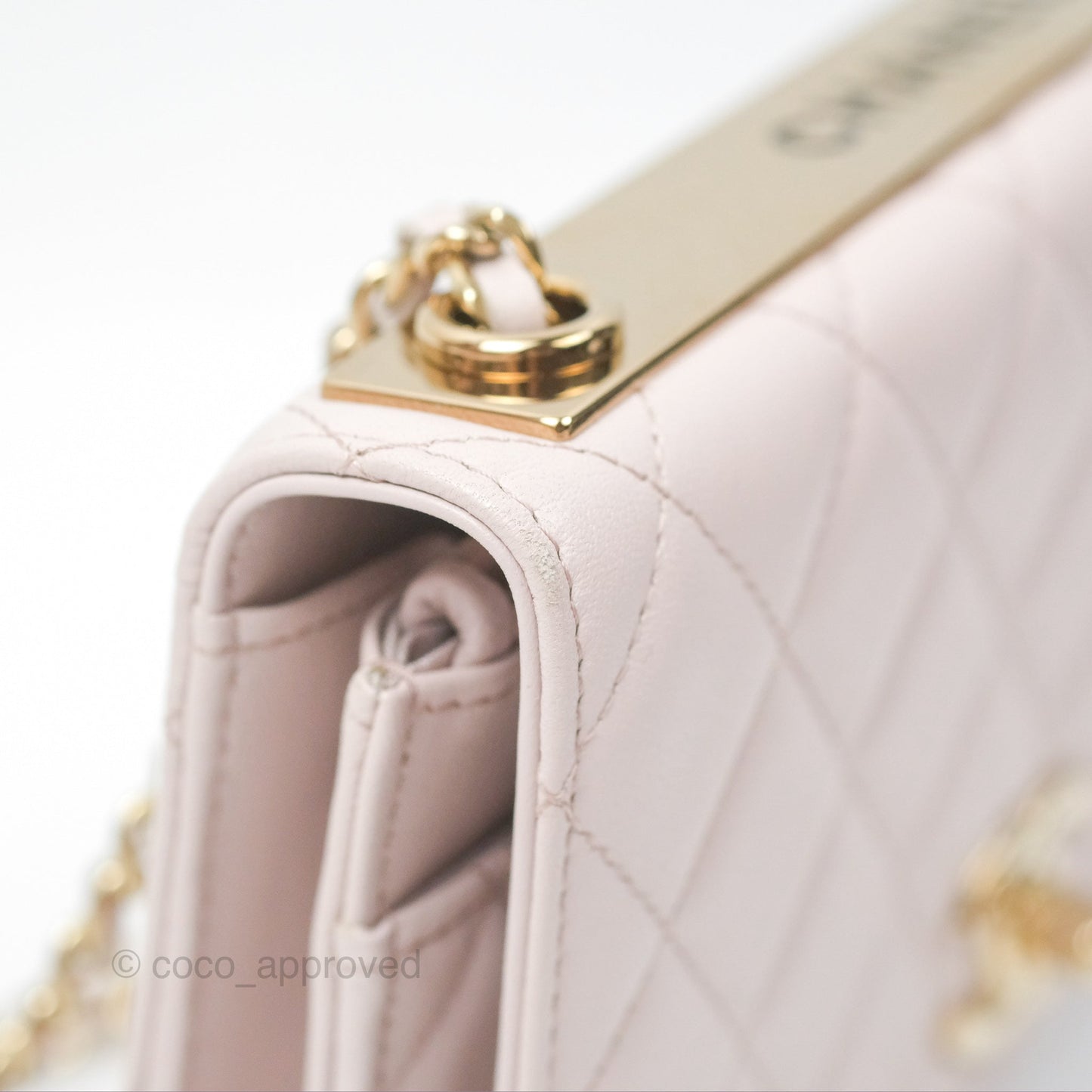 Chanel Trendy CC WOC Quilted Pink Lambskin Gold Hardware