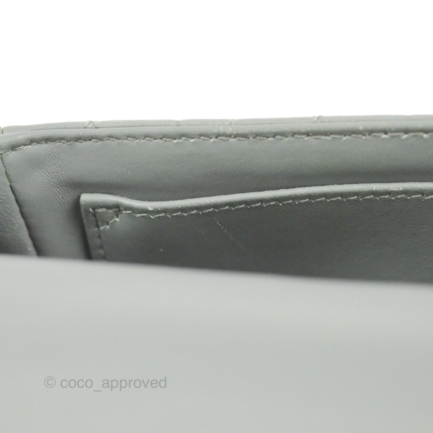 Dior Small Caro Bag Stone Gray Supple Cannage Calfskin