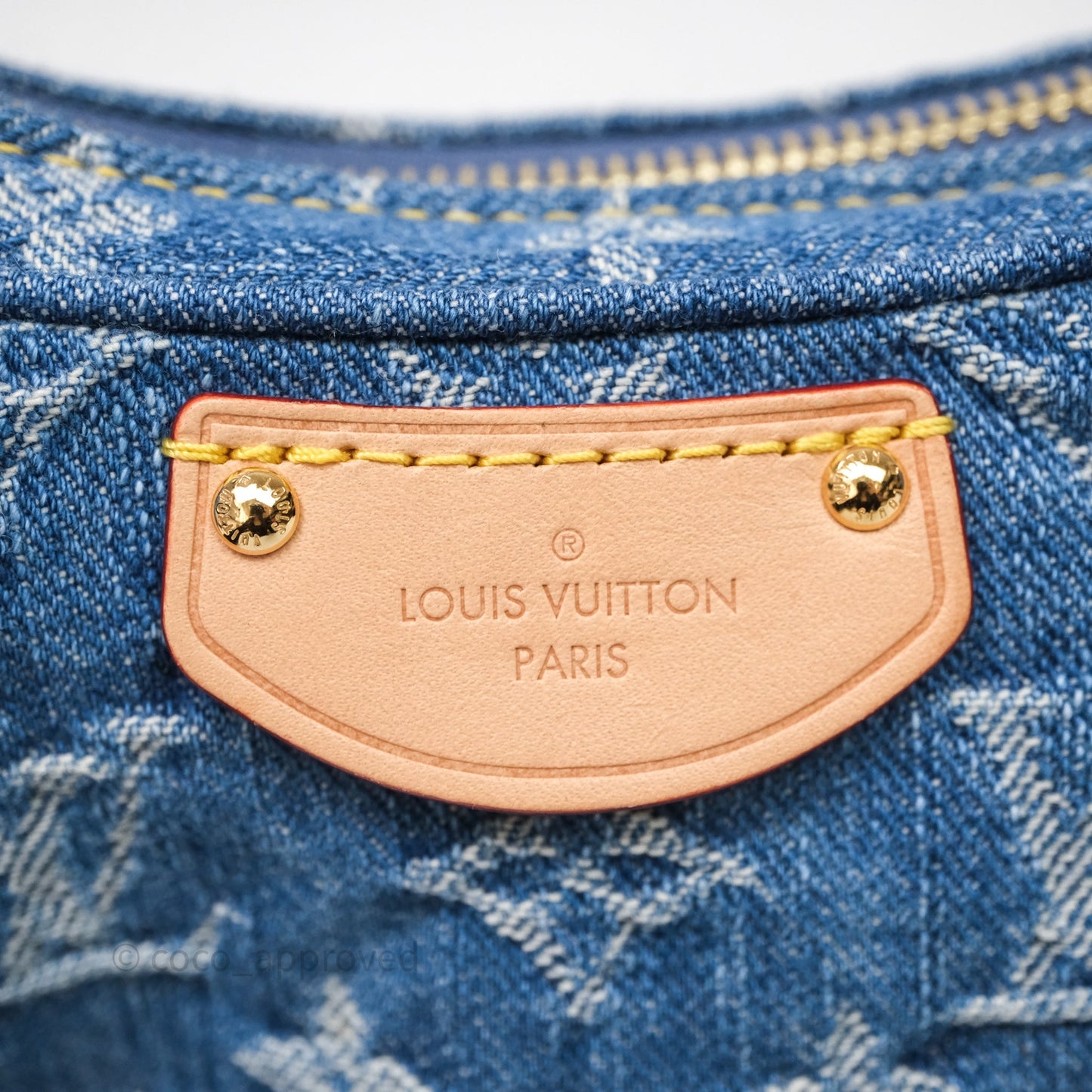 Louis Vuitton Croissant MM Denim Blue Monogram