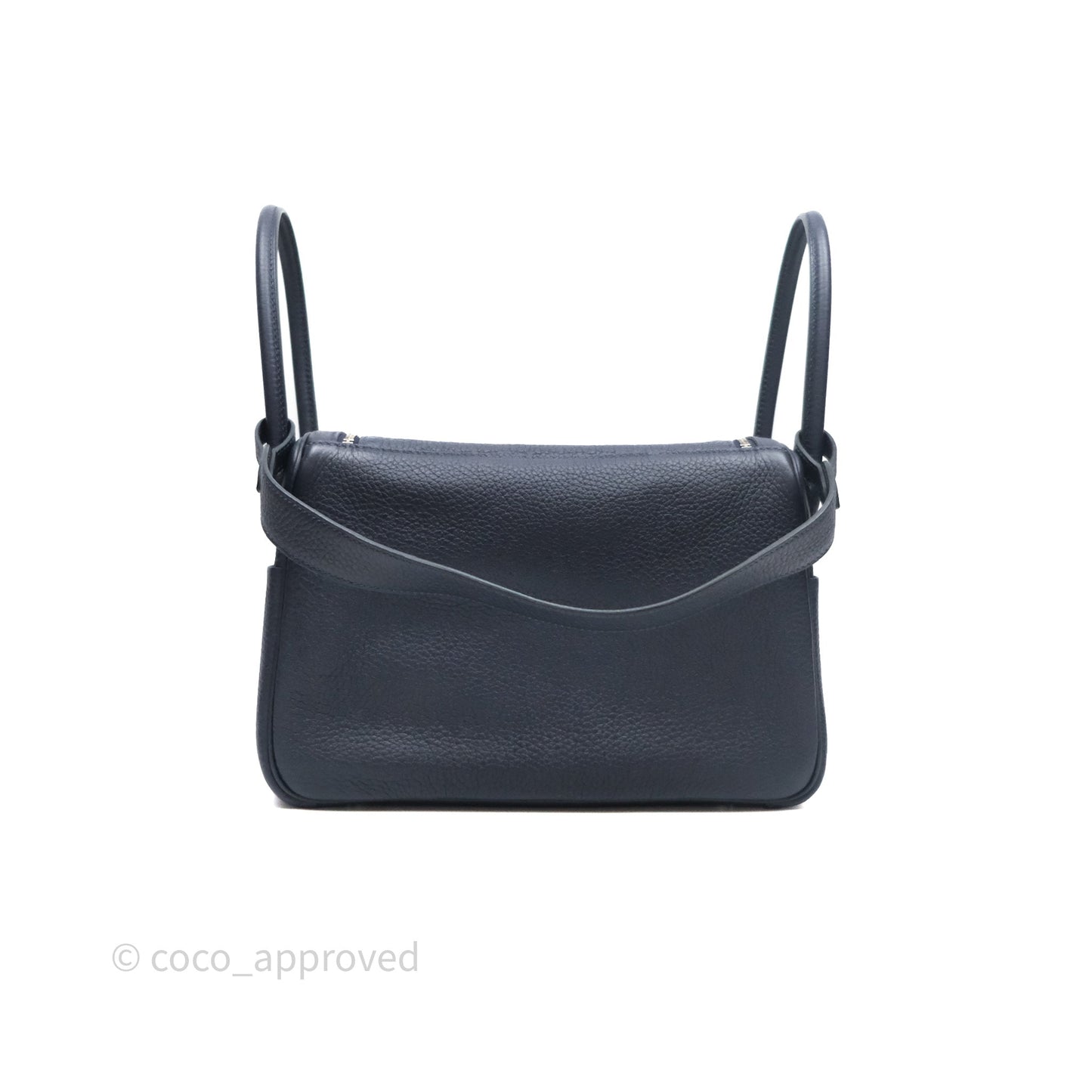 Hermès Lindy 26 Bleu Nuit 2Z Taurillon Clemence Palladium Hardware