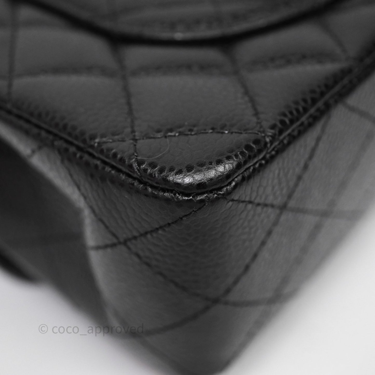 Chanel Small Classic Flap Quilted Black Caviar Gold Hardware