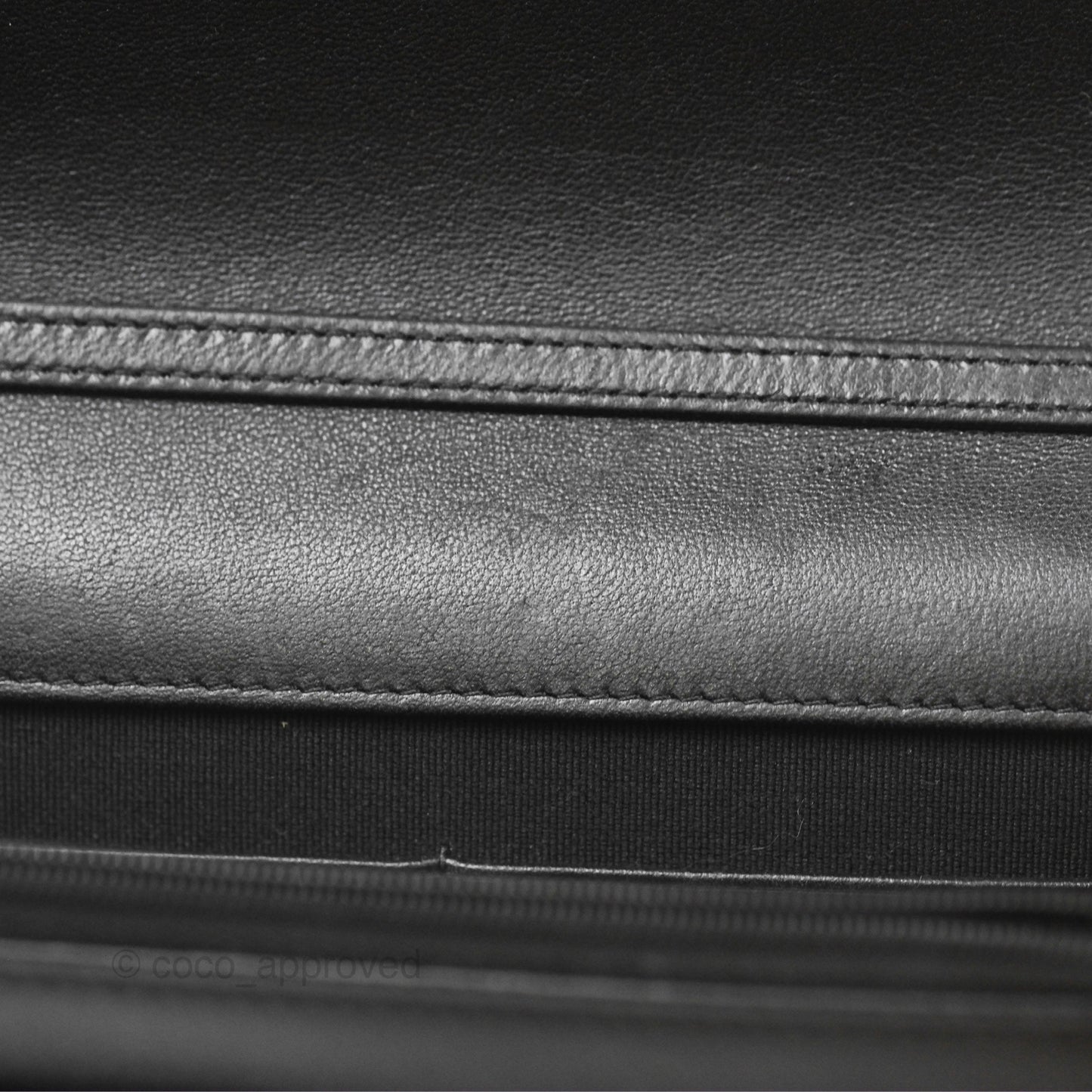 Chanel Gradient CC Wallet On Chain WOC Black Lambskin Silver Hardware 23K