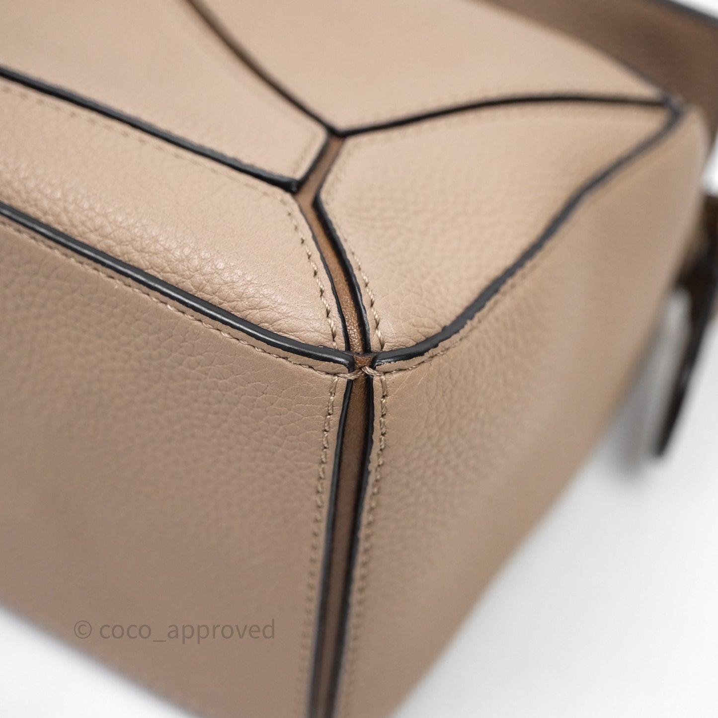 Loewe Small Puzzle Bag Sand Mink Grained Calfskin