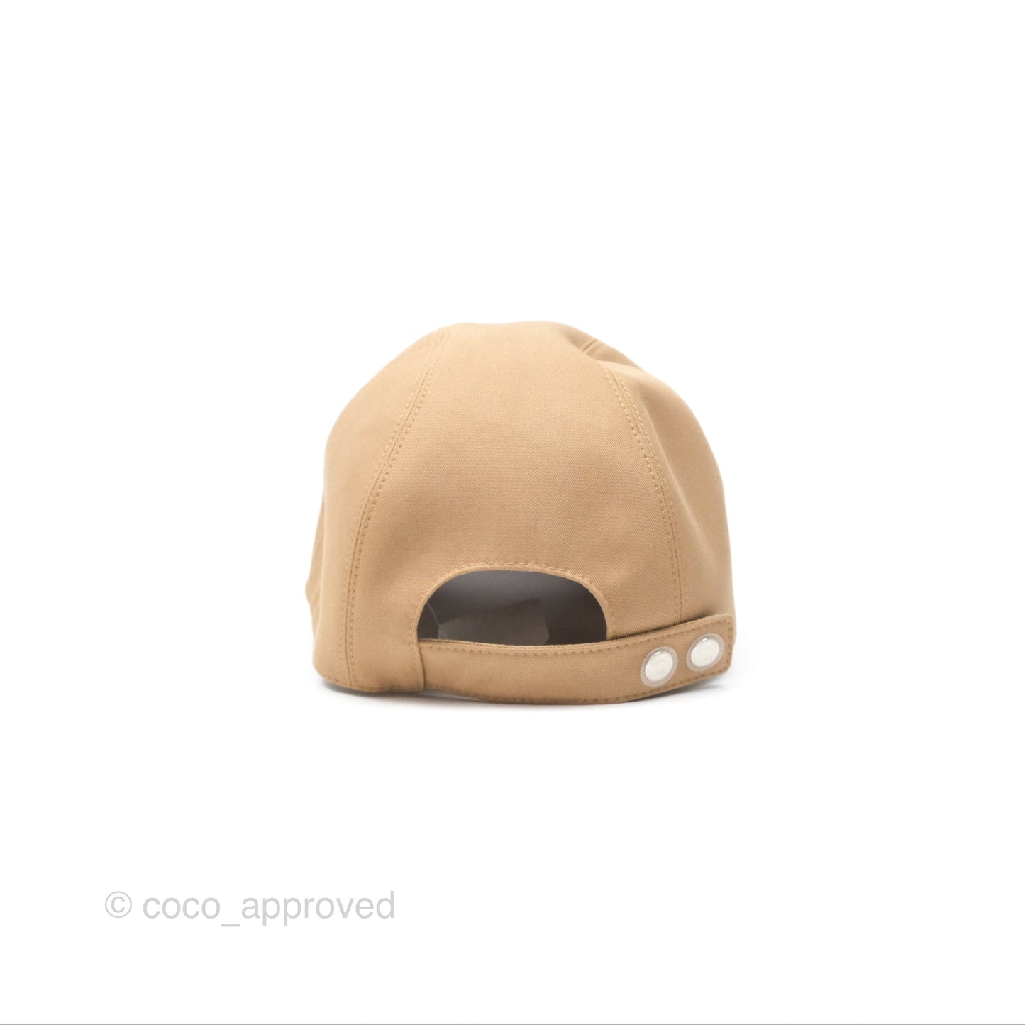 Hermès Davis H Sellier Cap Beige Camel