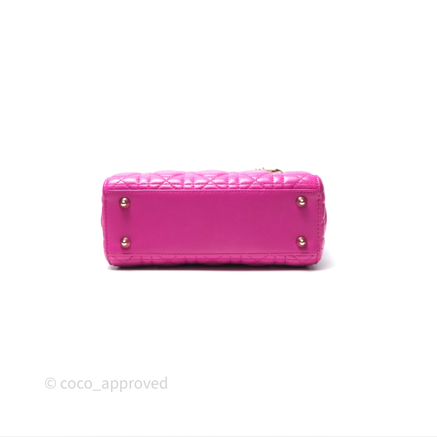 Christian Dior Small Lady Dior My ABCDior Magenta Cannage Lambskin