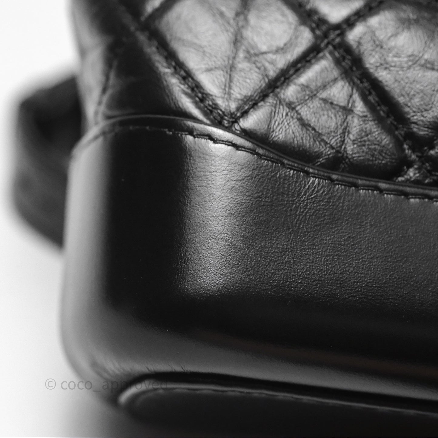 Chanel Small Gabrielle Hobo Quilted Black Aged Calfskin