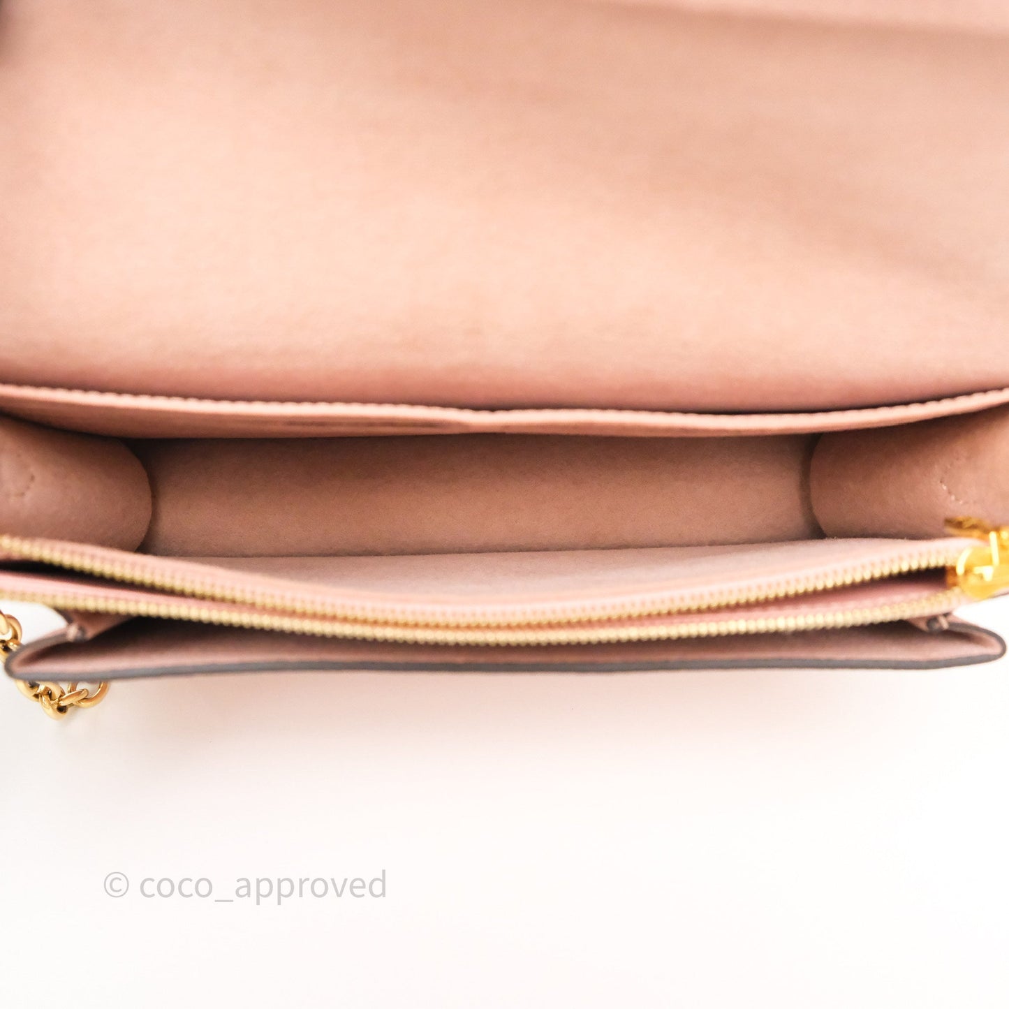 Louis Vuitton Vavin Chain Wallet Rose Poudre Empreinte Monogram