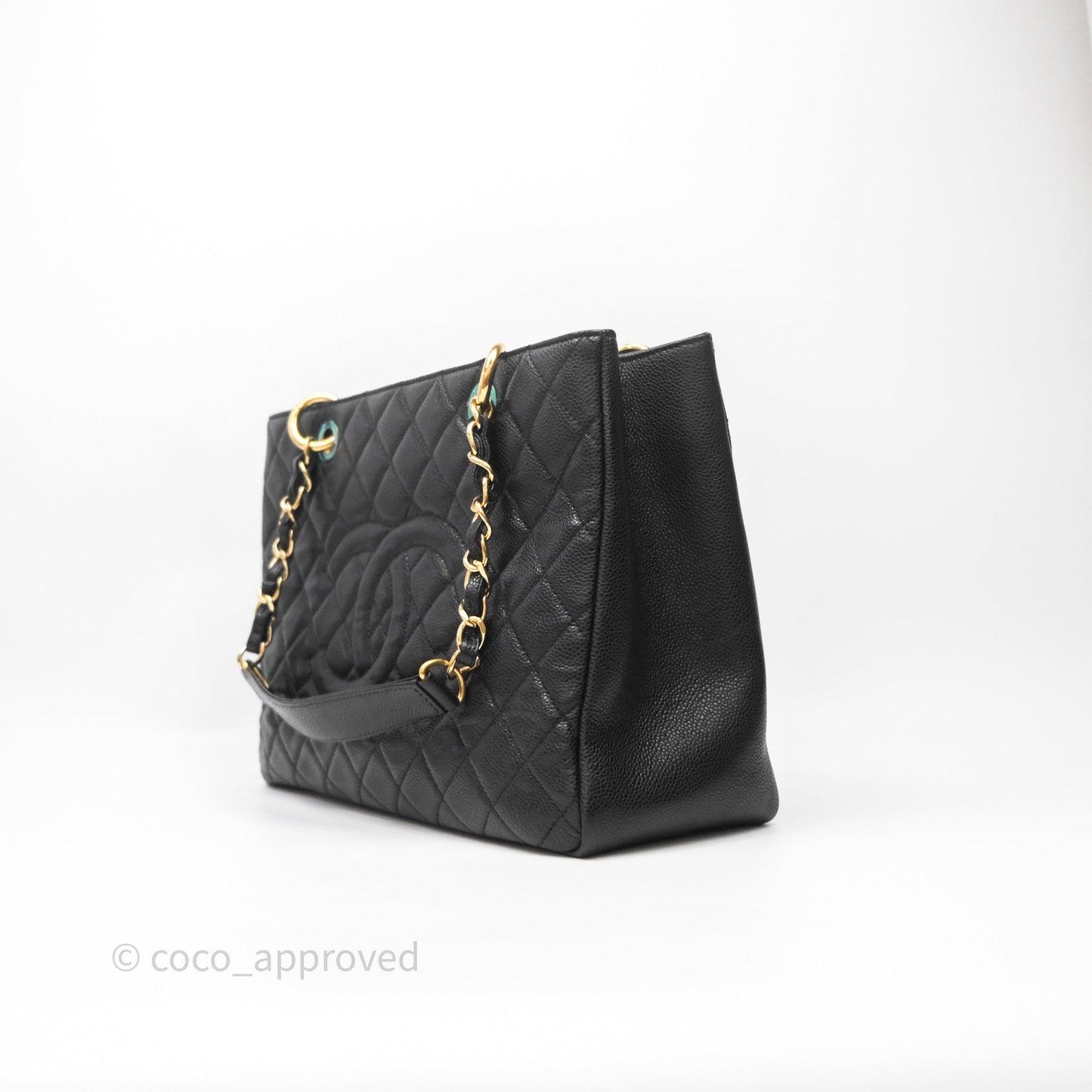 Chanel GST Black Caviar Gold Hardware