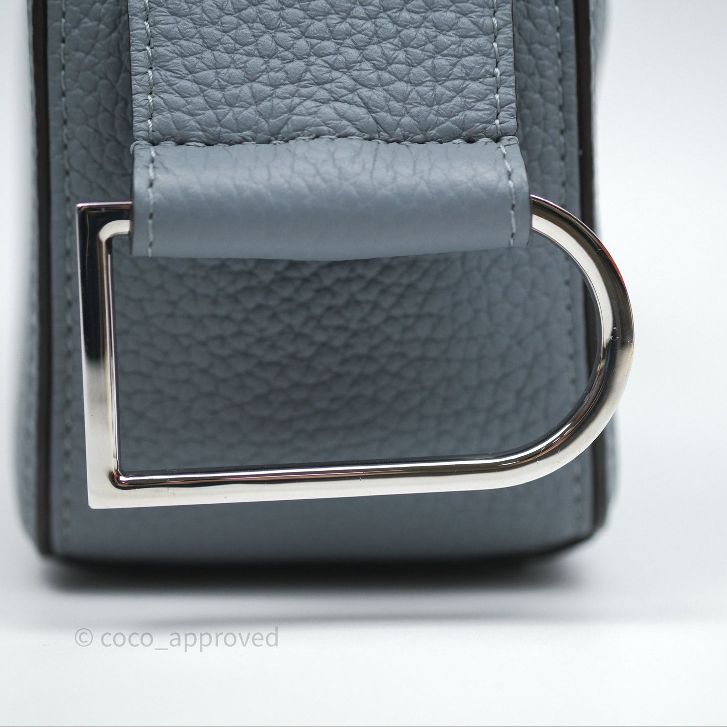 Delvaux Cool Box Nano Taurillon Soft Grained Calfskin Pacific Palladium Hardware