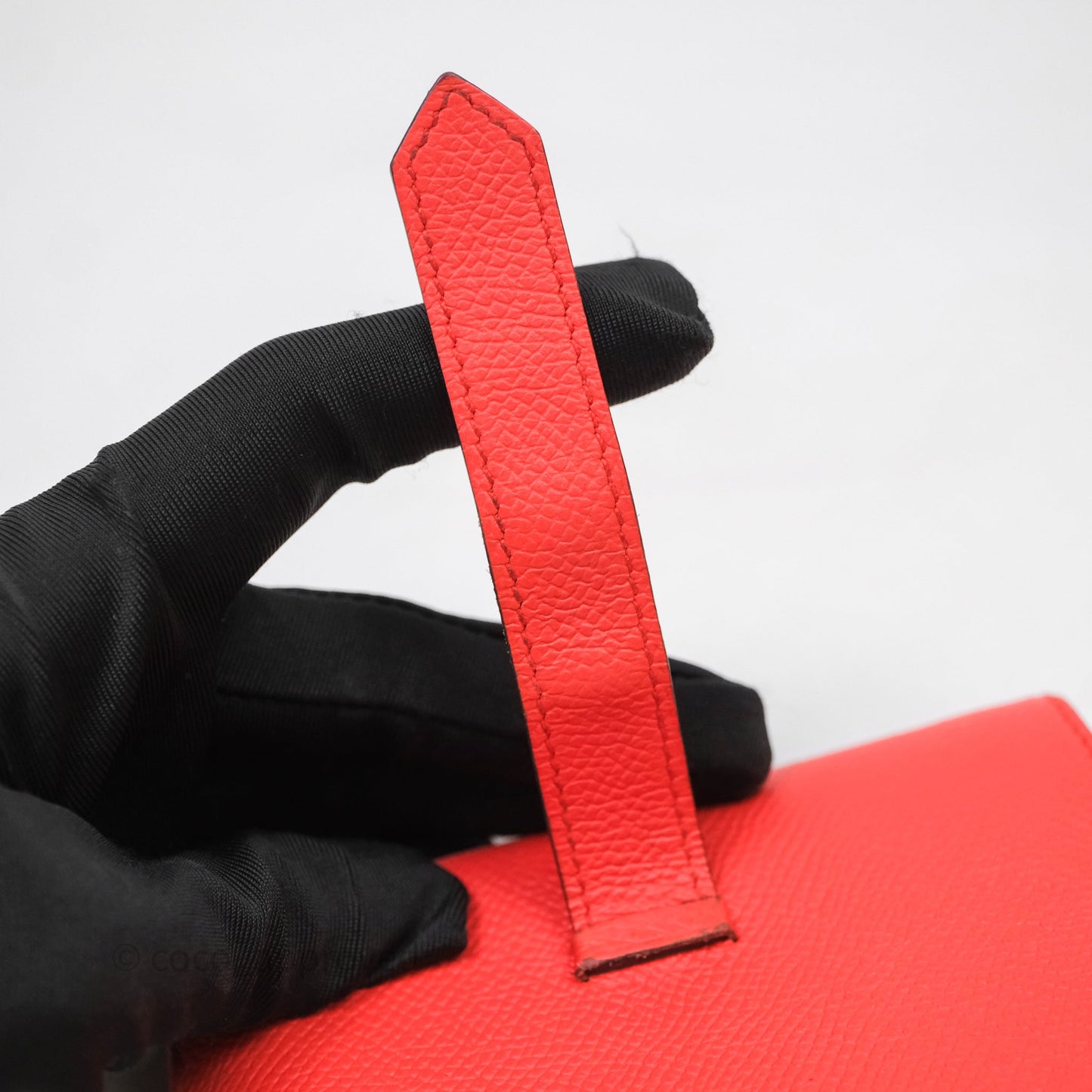 Hermes Bearn Wallet Rouge Tomate S5 Epsom Gold Hardware
