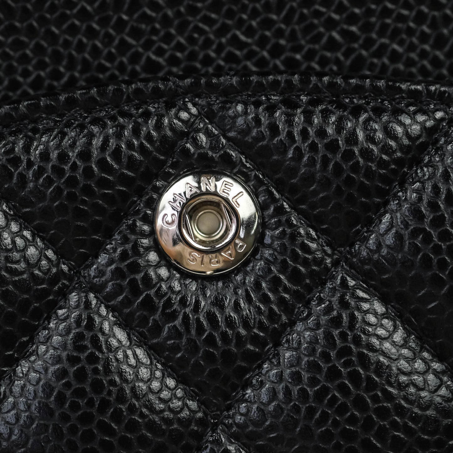 Chanel Small S/M Quilted Classic Flap Black Caviar Silver Hardware