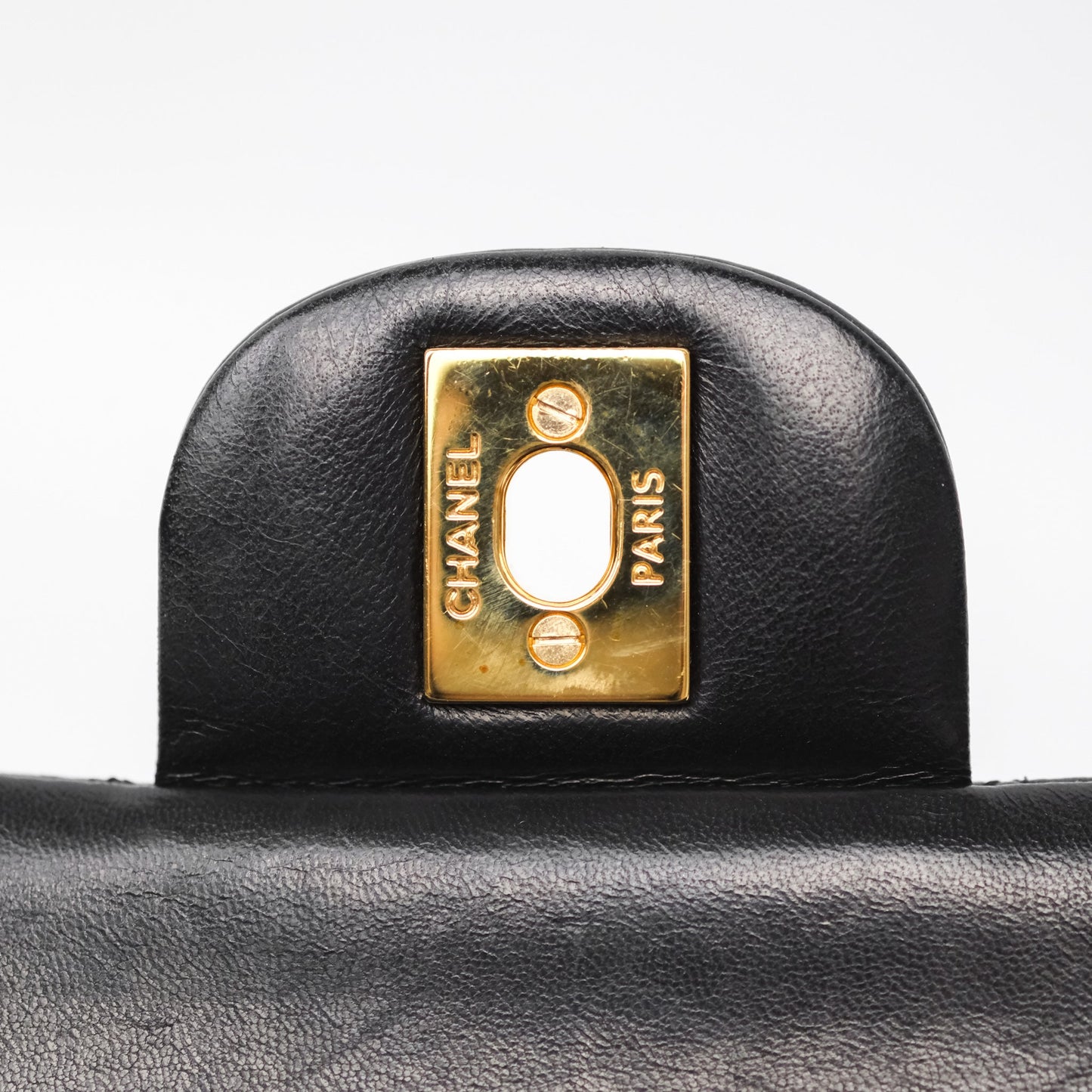 Chanel Small Classic Flap Quilted Black Lambskin Gold Hardware