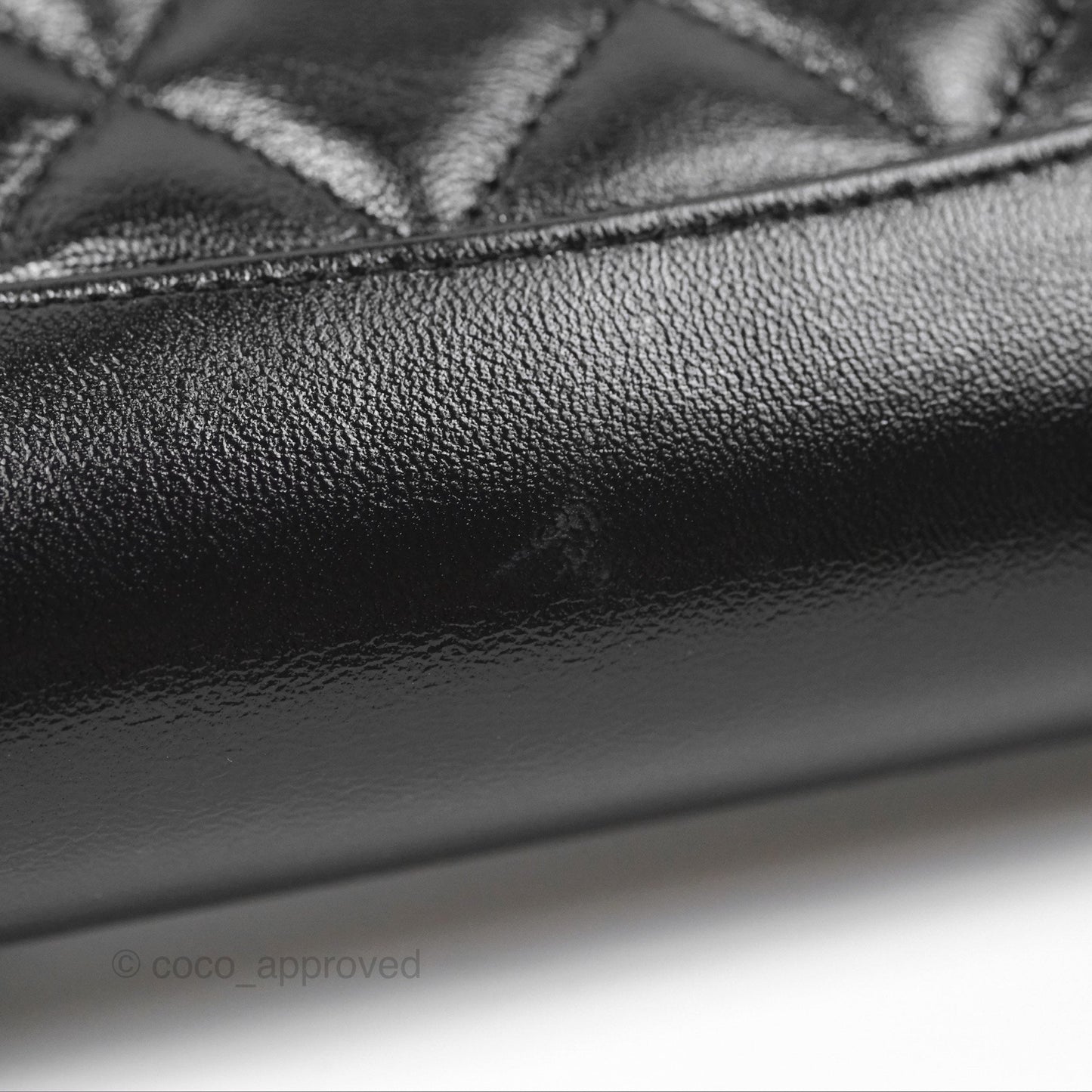Chanel Nano 31 Black Shiny Lambskin Gold Hardware