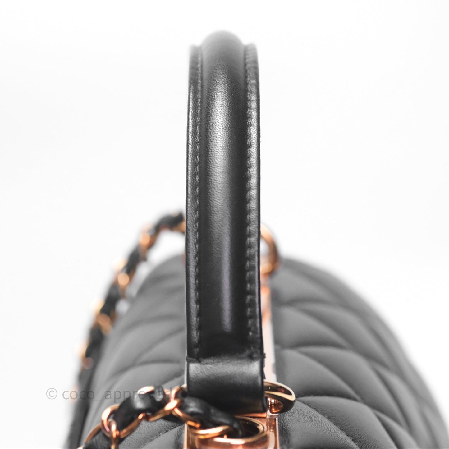Chanel Trendy CC Small Black Lambskin Rose Gold Hardware