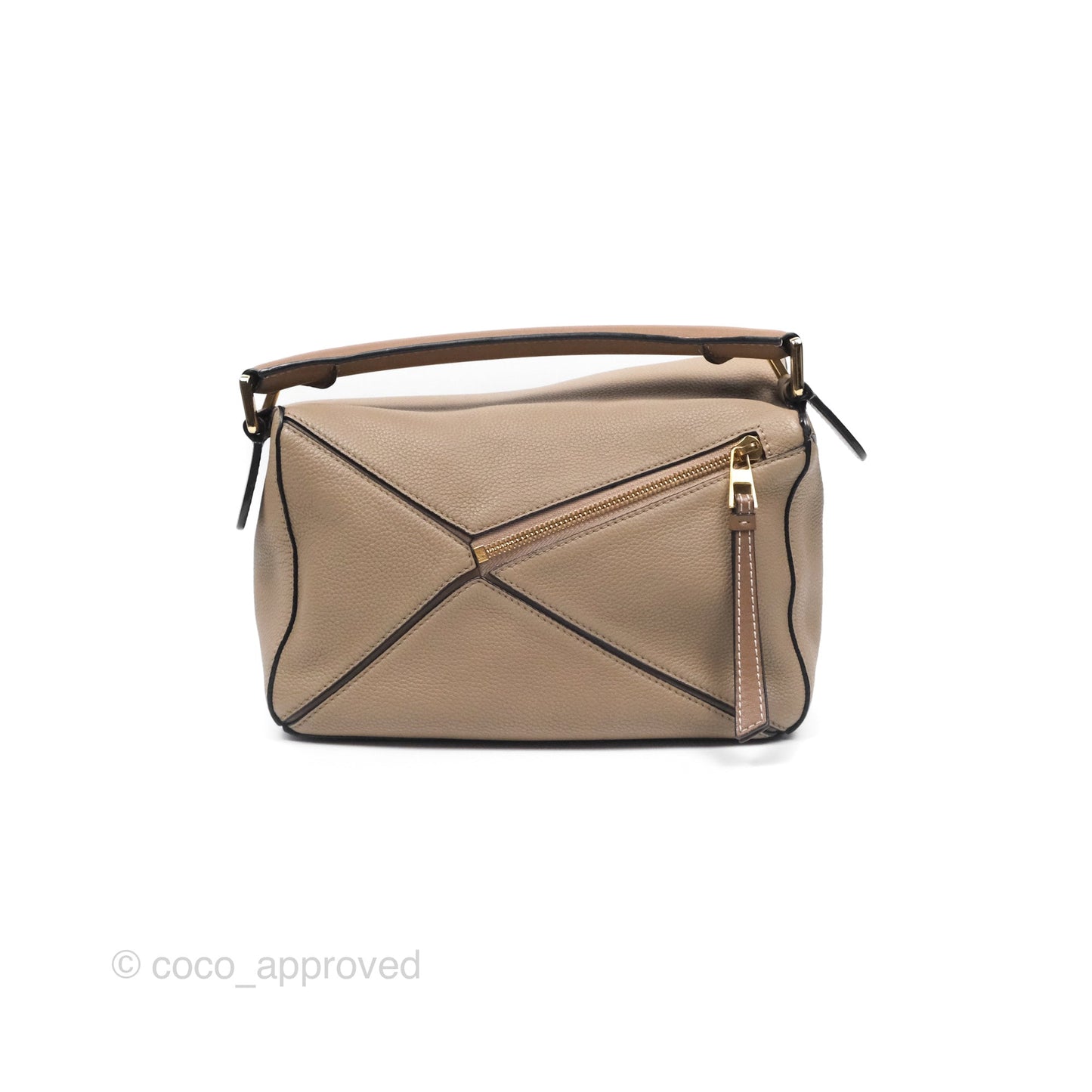Loewe Small Puzzle Bag Sand Mink Grained Calfskin