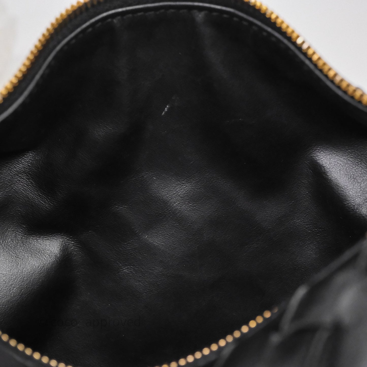 Bottega Veneta Mini Wallace Intrecciato Black Gold Hardware