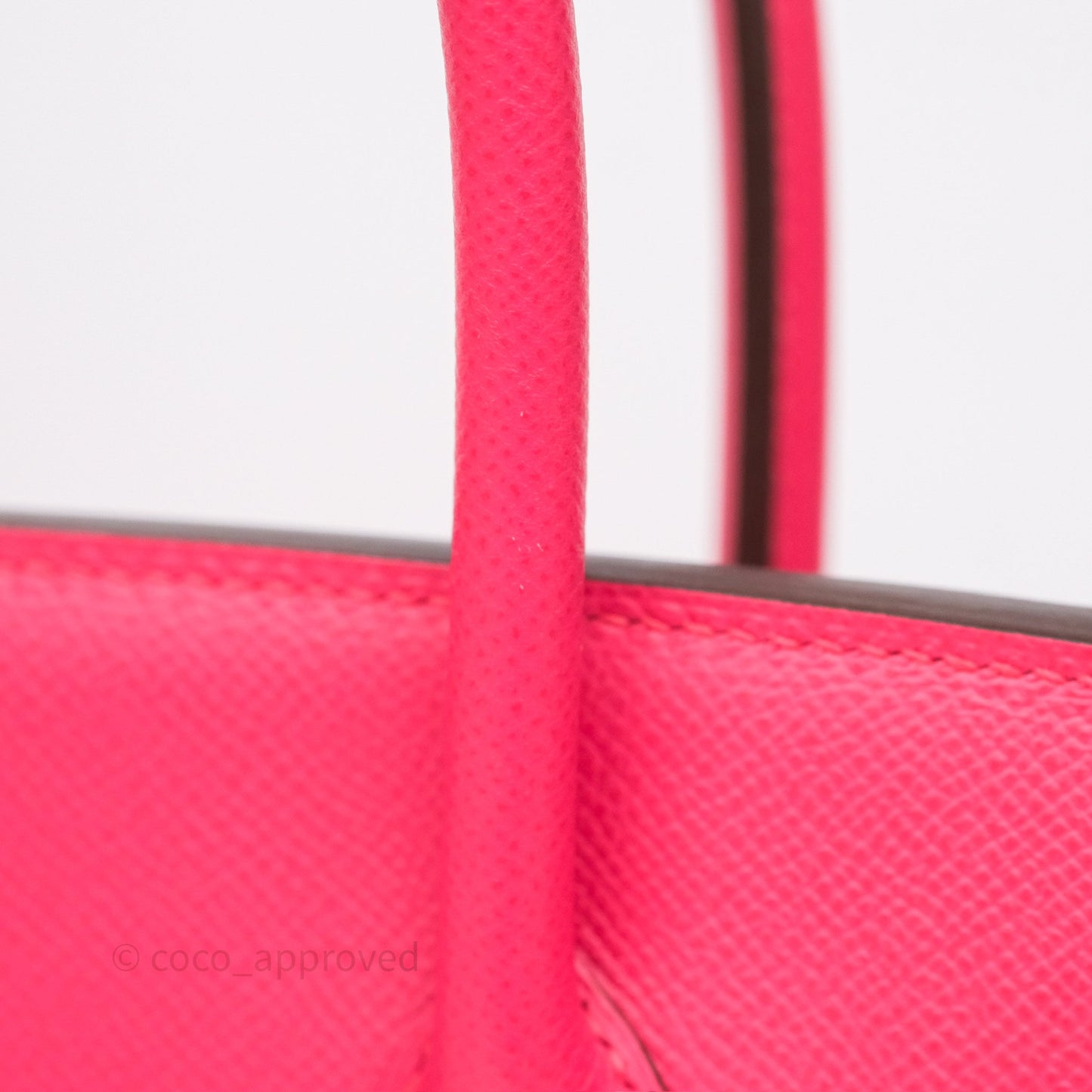 Hermès Birkin Retourne 30 Rose Extreme I6 Epsom Gold Hardware