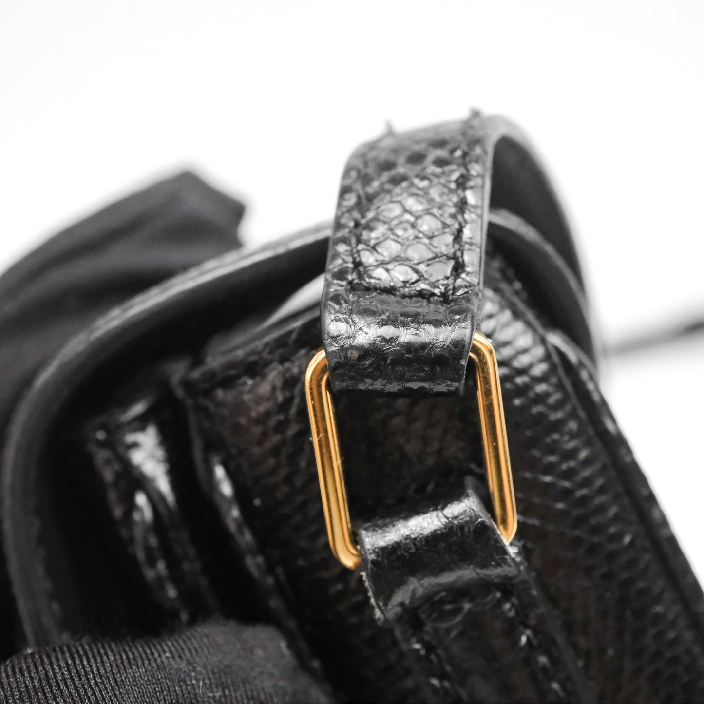Celine Lizard Small Pampille C Bag Black Gold Hardware