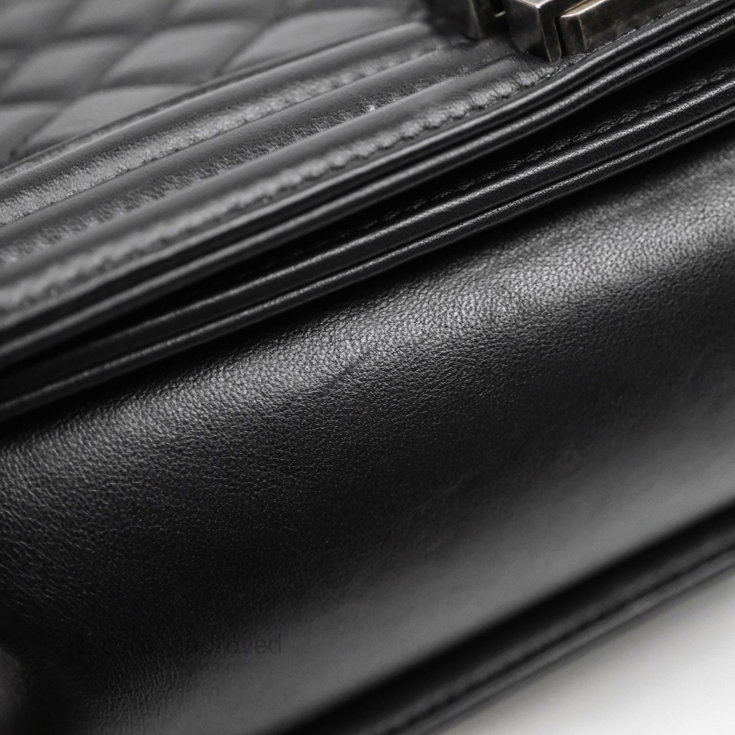 Chanel Medium Boy Quilted Black Lambskin Ruthenium Hardware