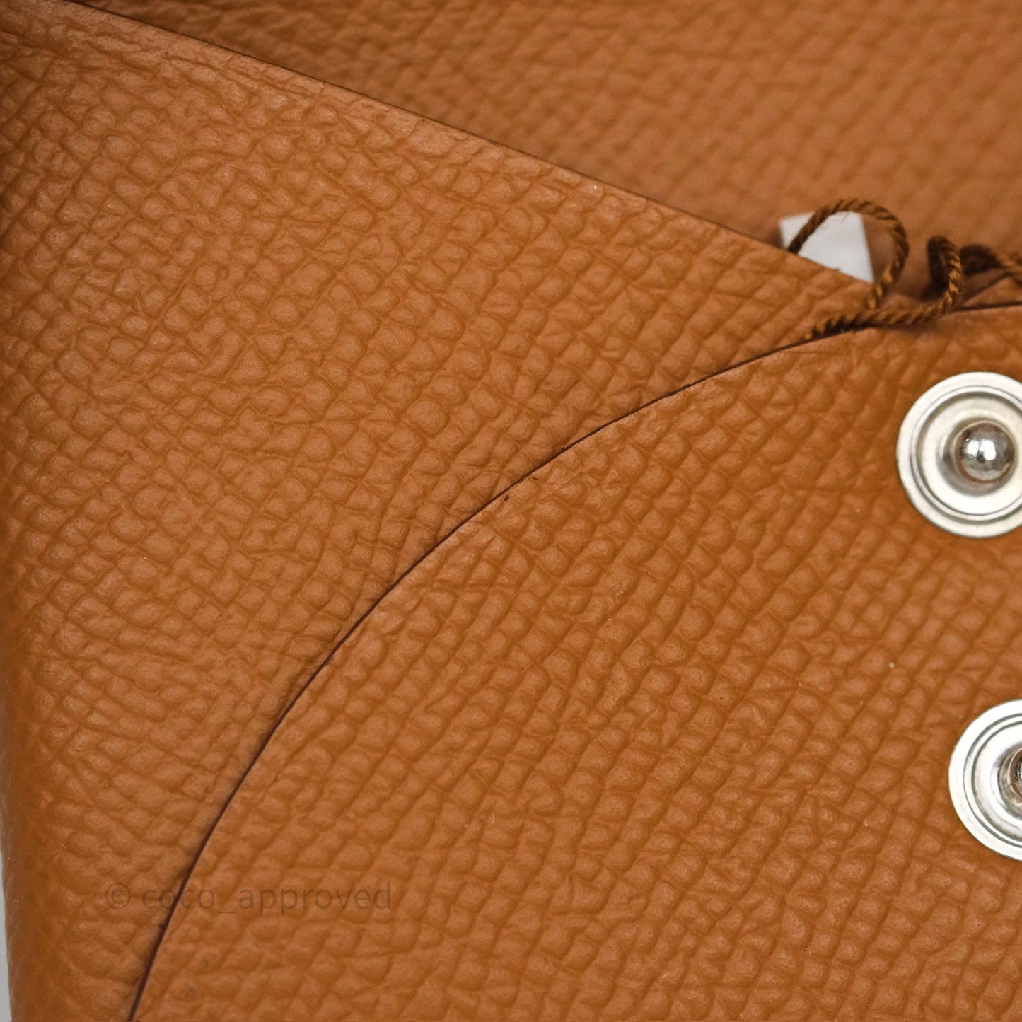 Hermès Calvi Duo Compact Card Holder Gold Epsom