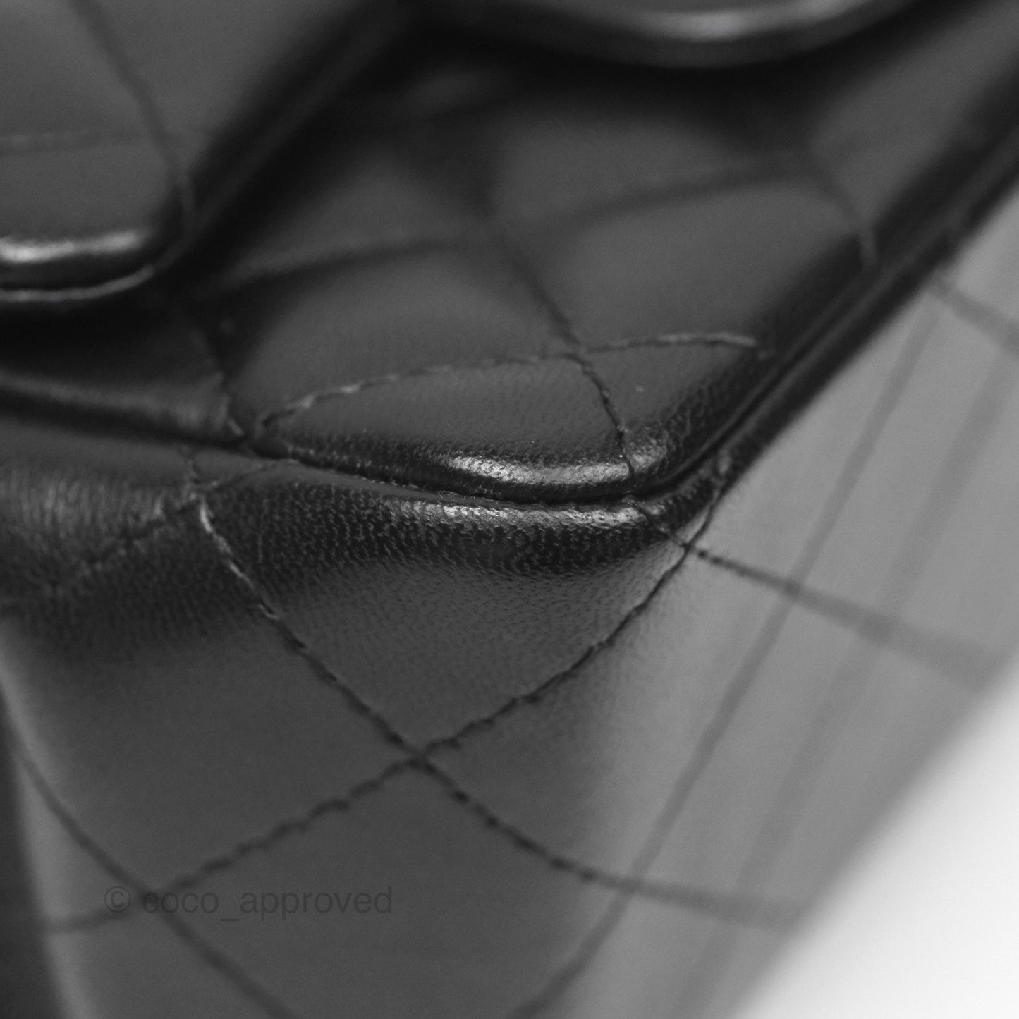 Chanel Mini Square Black Lambskin Gold Hardware