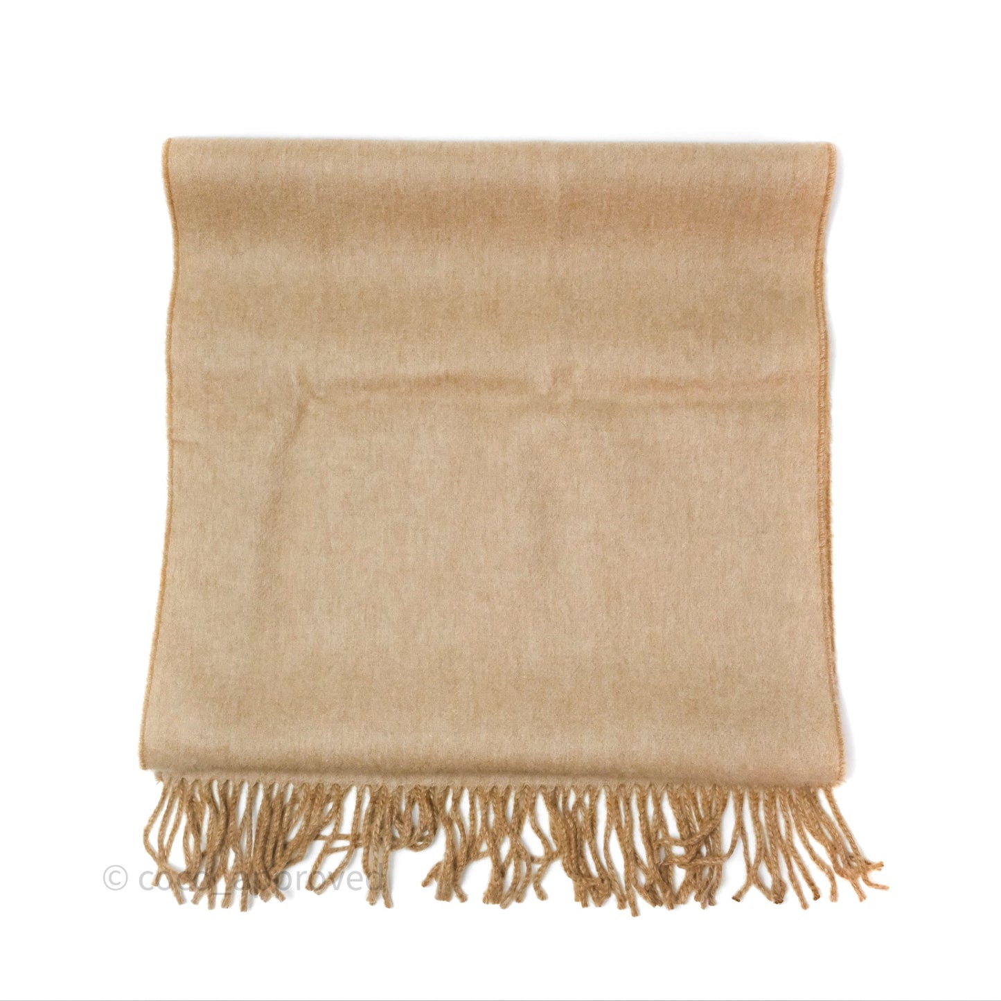 Hermès Cashmere Recto-Verso Scarf Camel/Bei