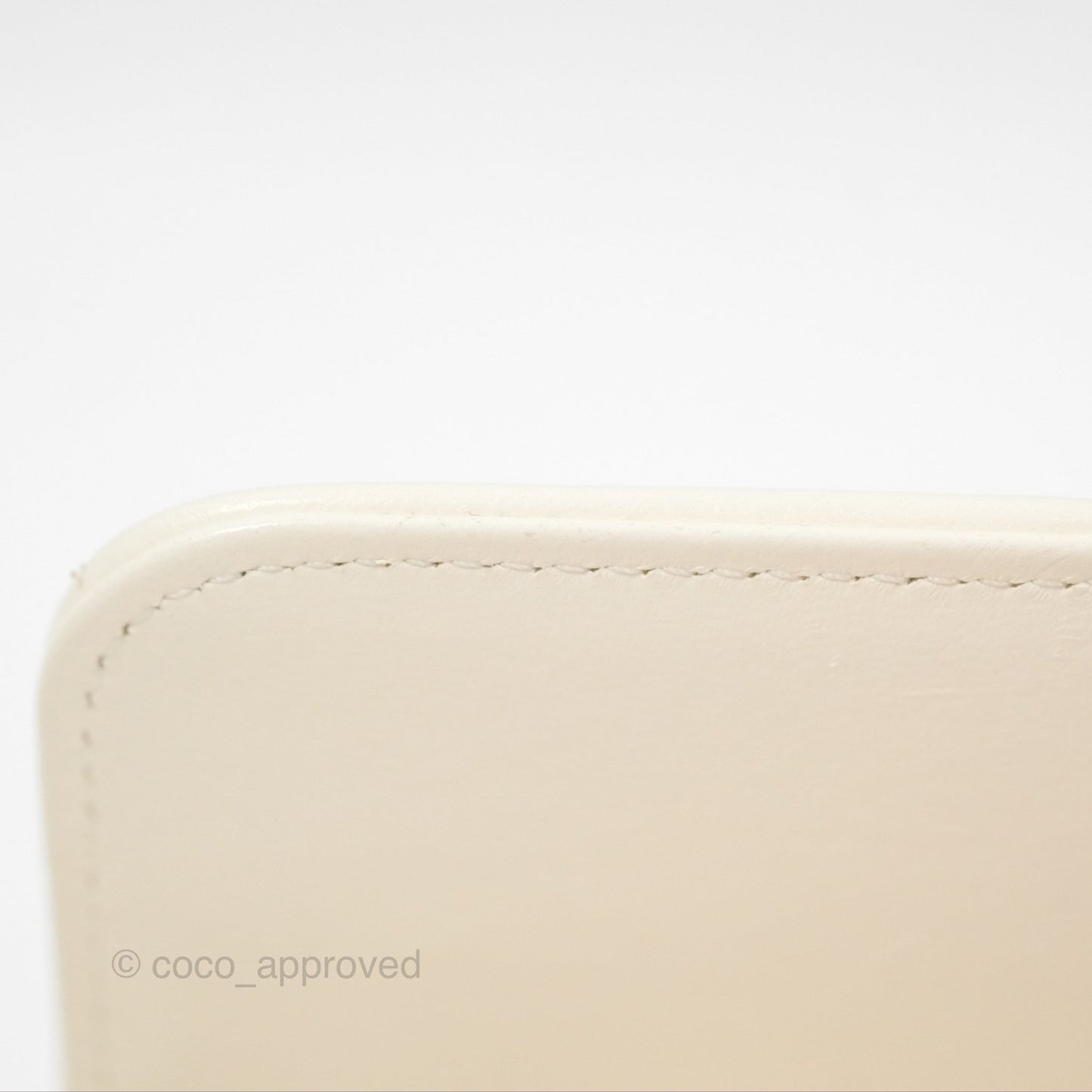 Chanel 19 Clutch With Chain Ivory White Lambskin Mixed Hardware
