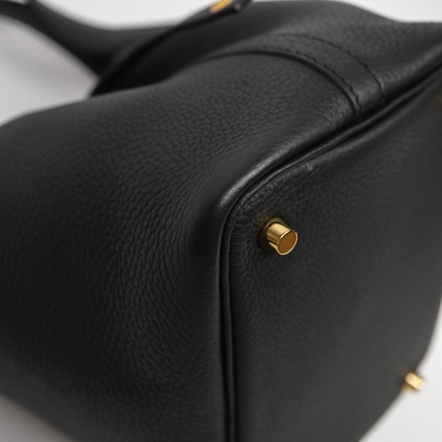 Hermès Picotin Lock 18 Noir Black 89 Clemence Gold Hardware