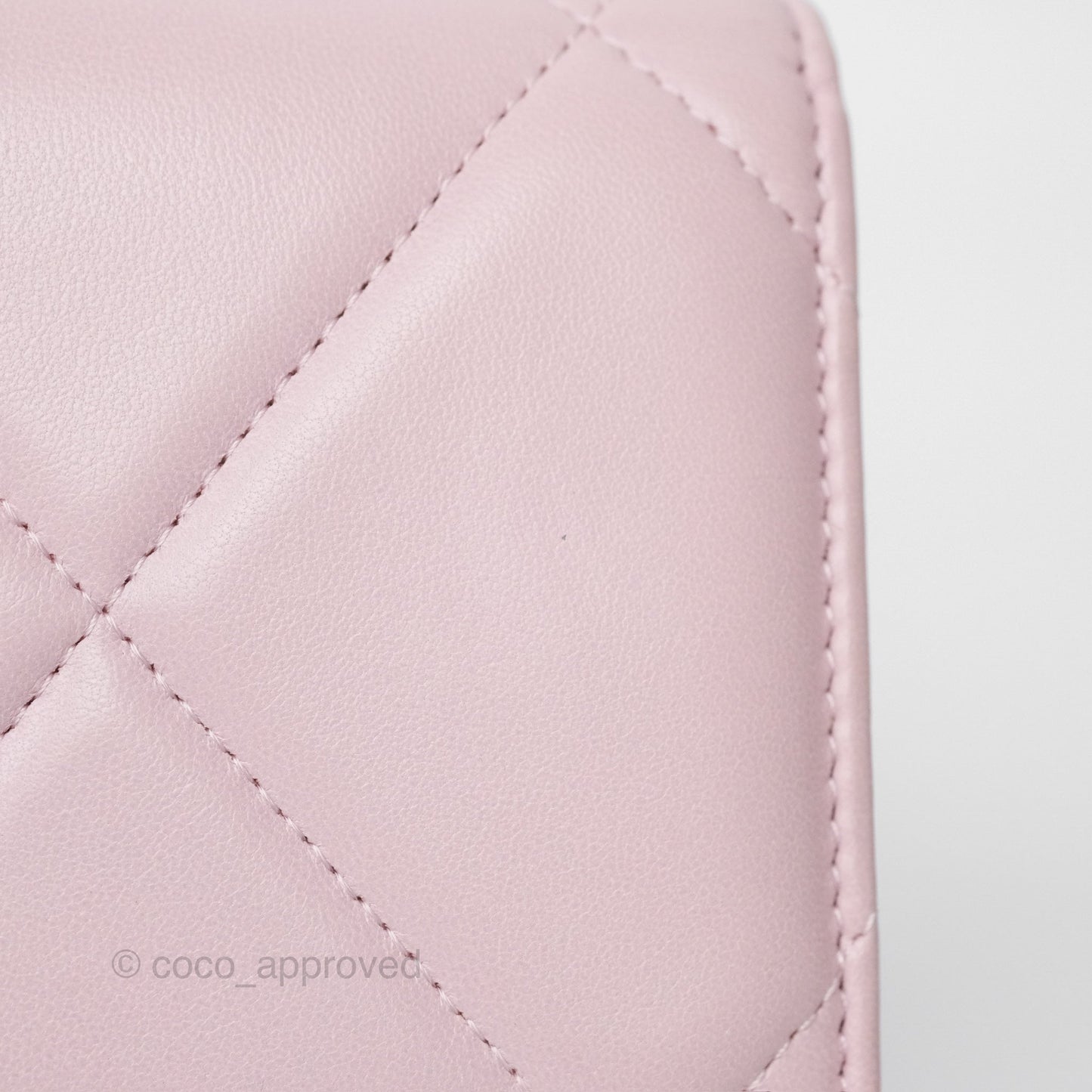 Chanel 19 Wallet on Chain WOC Light Pink Lambskin Mixed Hardware